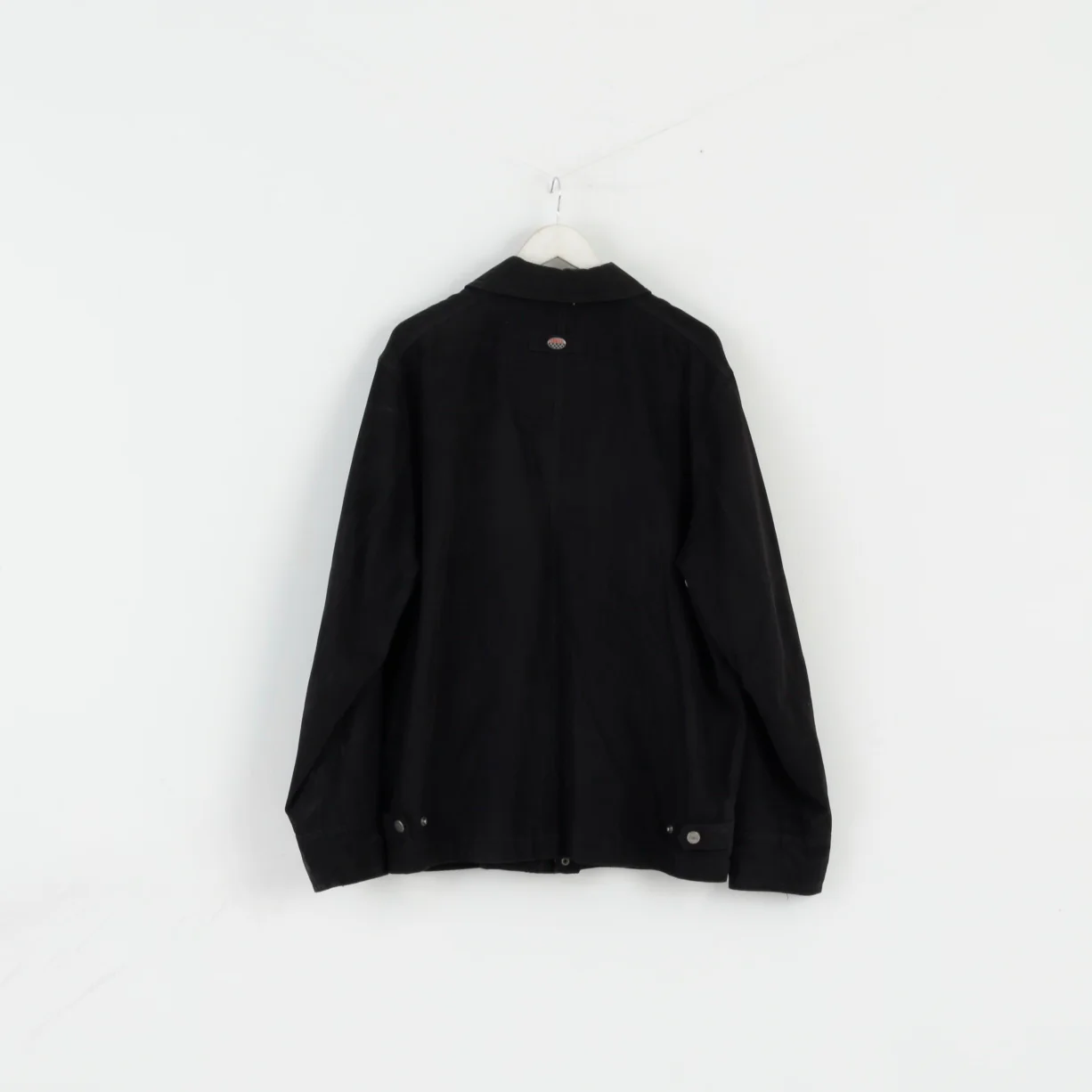 Chevy U.S.A Men 56 XL Jacket Black Techno Suede Detroit Racing Zip Up Top - Image 9