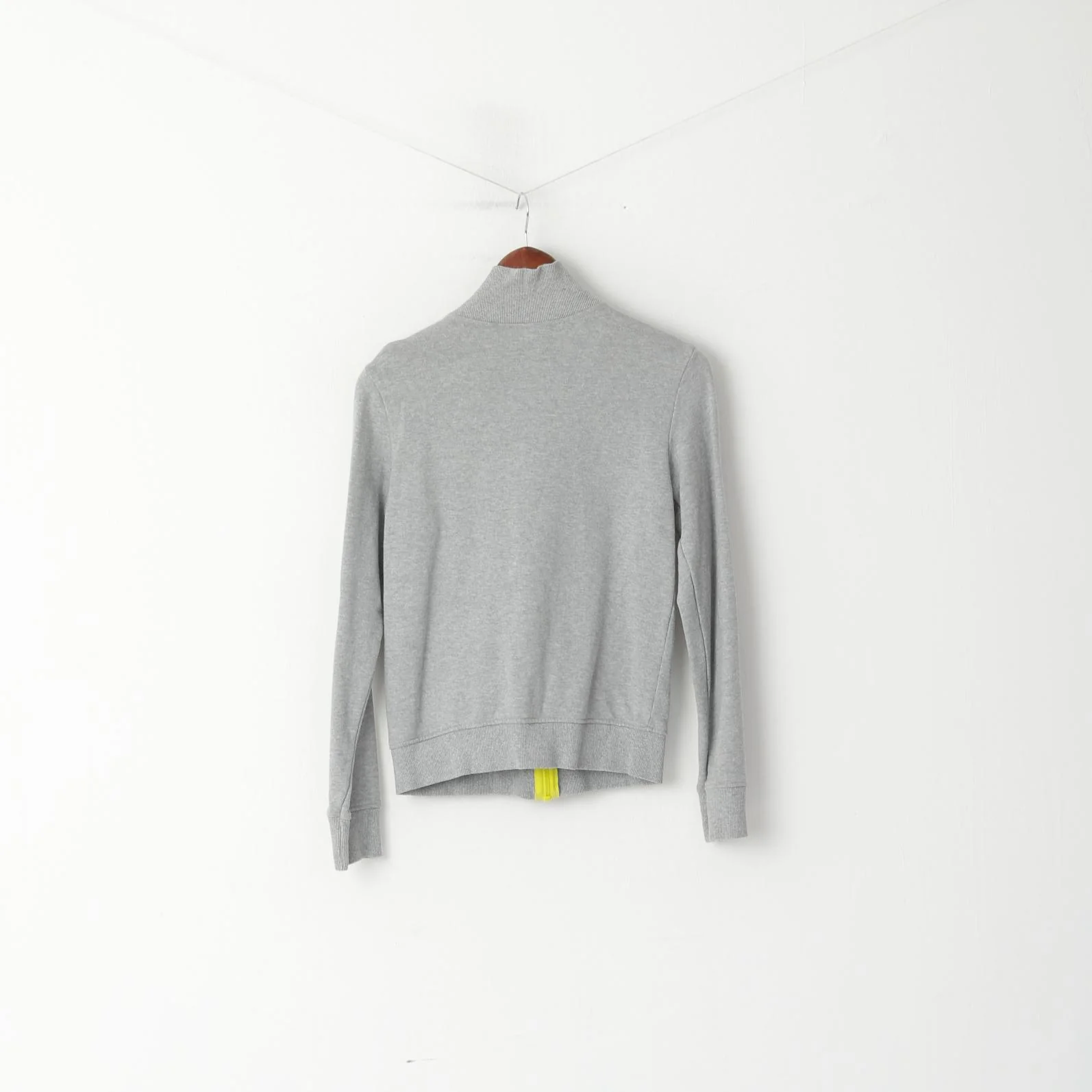 United Colors Of Benetton Youth 11 - 12 age 160 Sweatshirt Grey Girls Cotton Zip Up Italy Top - Image 6