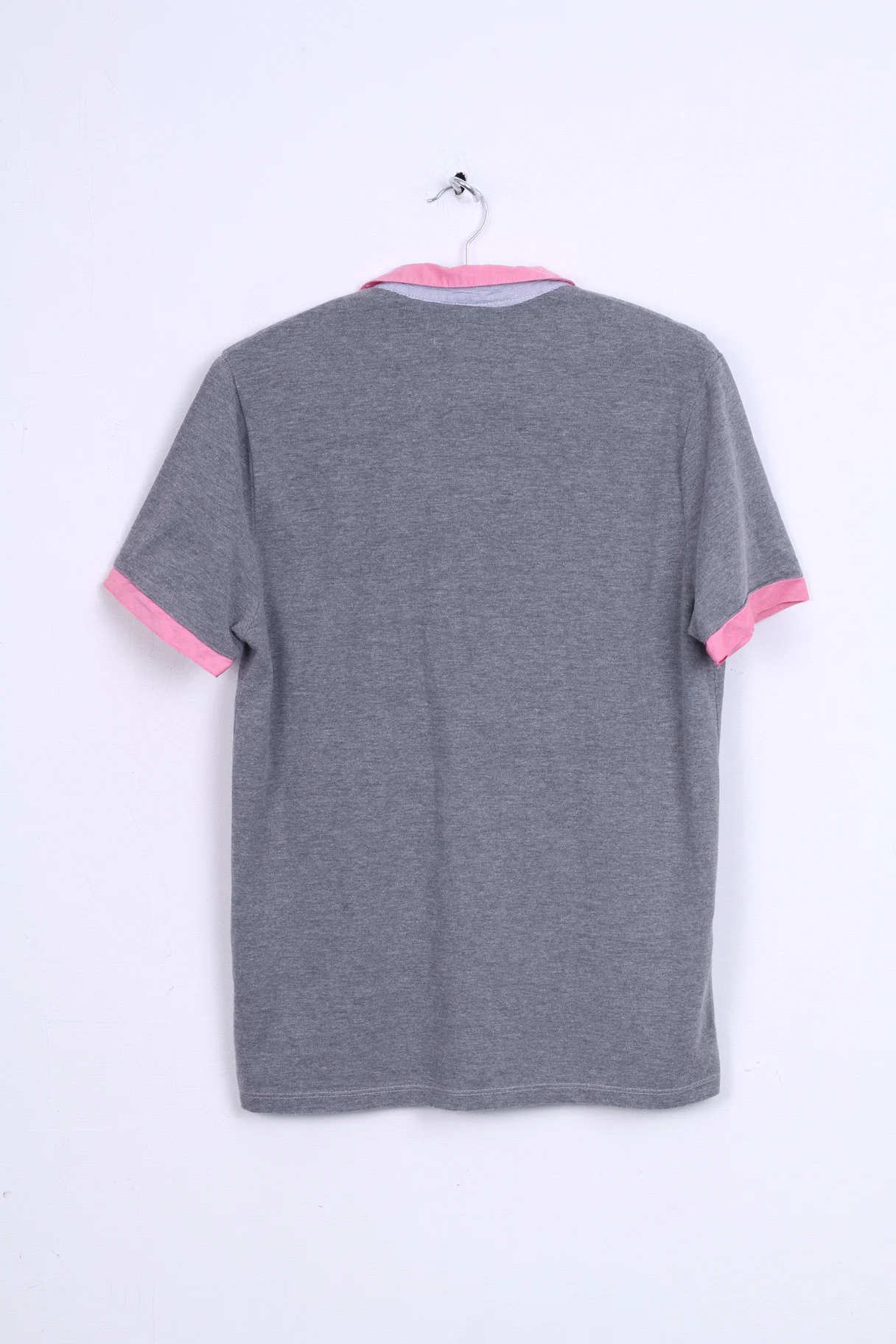 The Spitalfields Shirt CO Mens M Polo Shirt Grey Dog Bulldog Cotton - Image 5