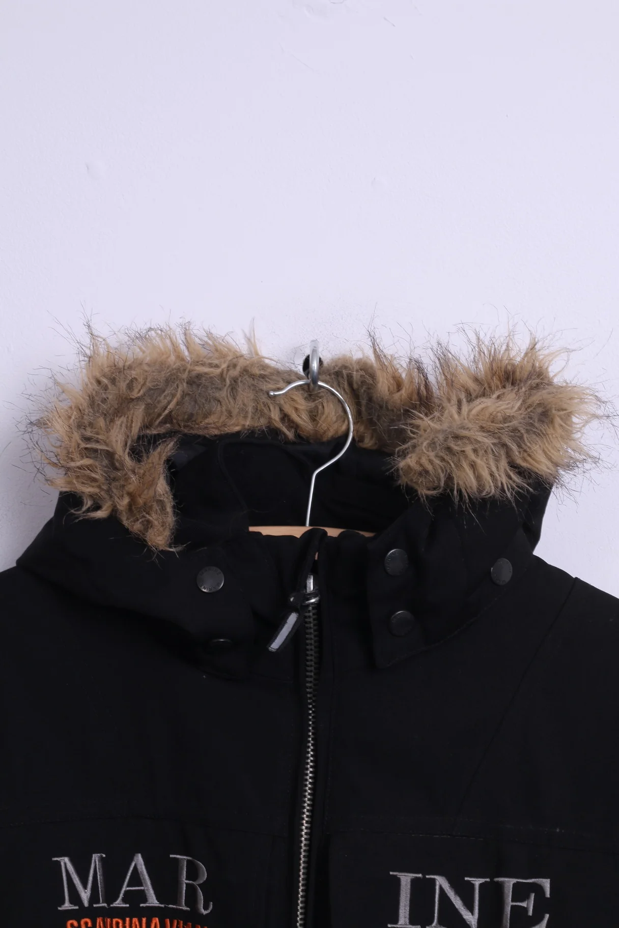 Marine Boys 170 14-16 Age Parka Jacket Black Padded Hooded Aquatex Scandinavian - Image 2