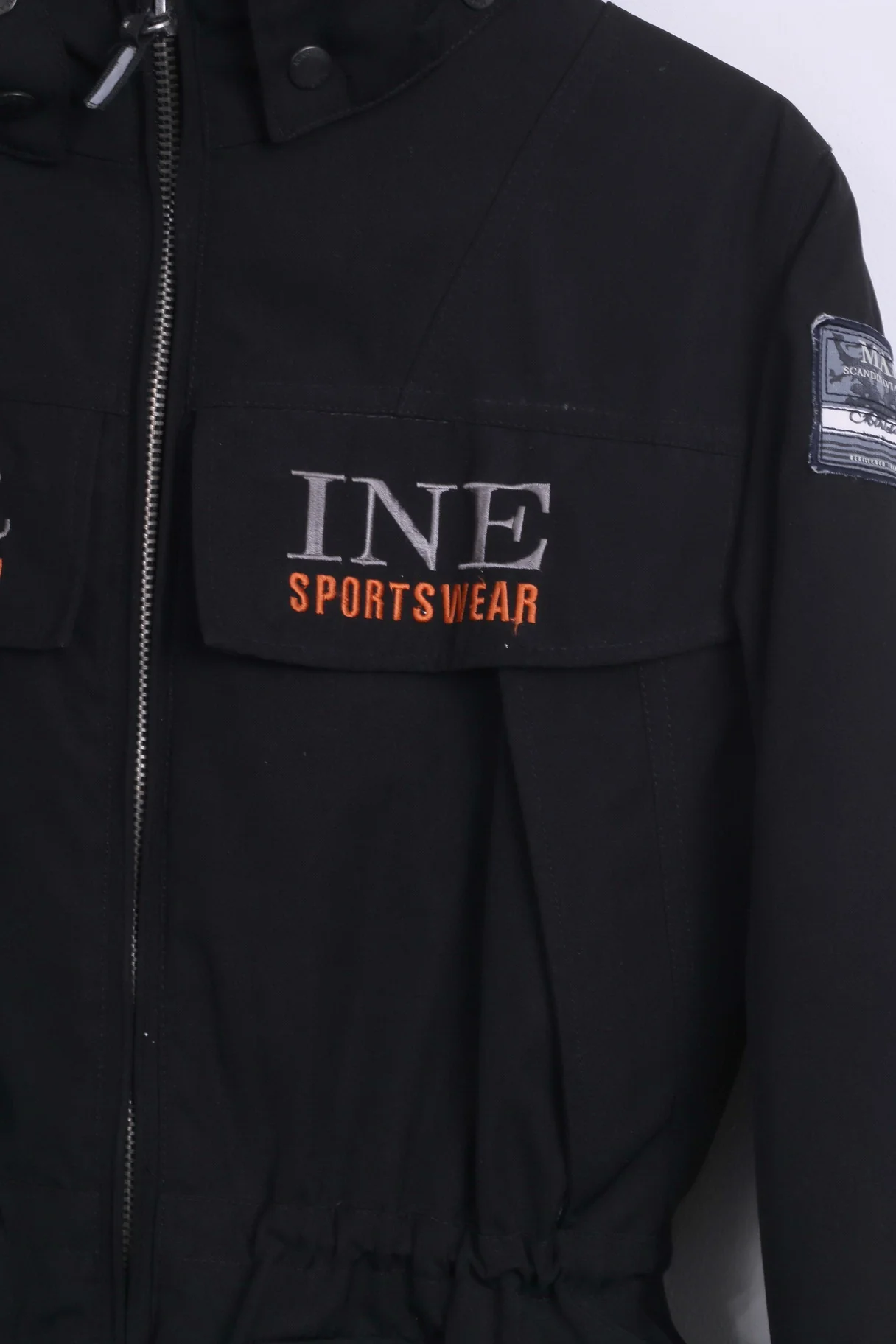 Marine Boys 170 14-16 Age Parka Jacket Black Padded Hooded Aquatex Scandinavian - Image 3