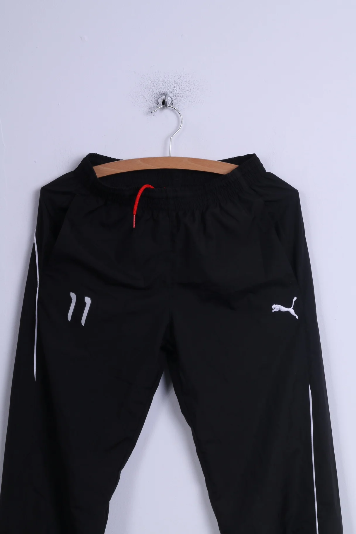 Puma Boys 164 14yrs Trousers Sweatpants Black Sport - Image 2