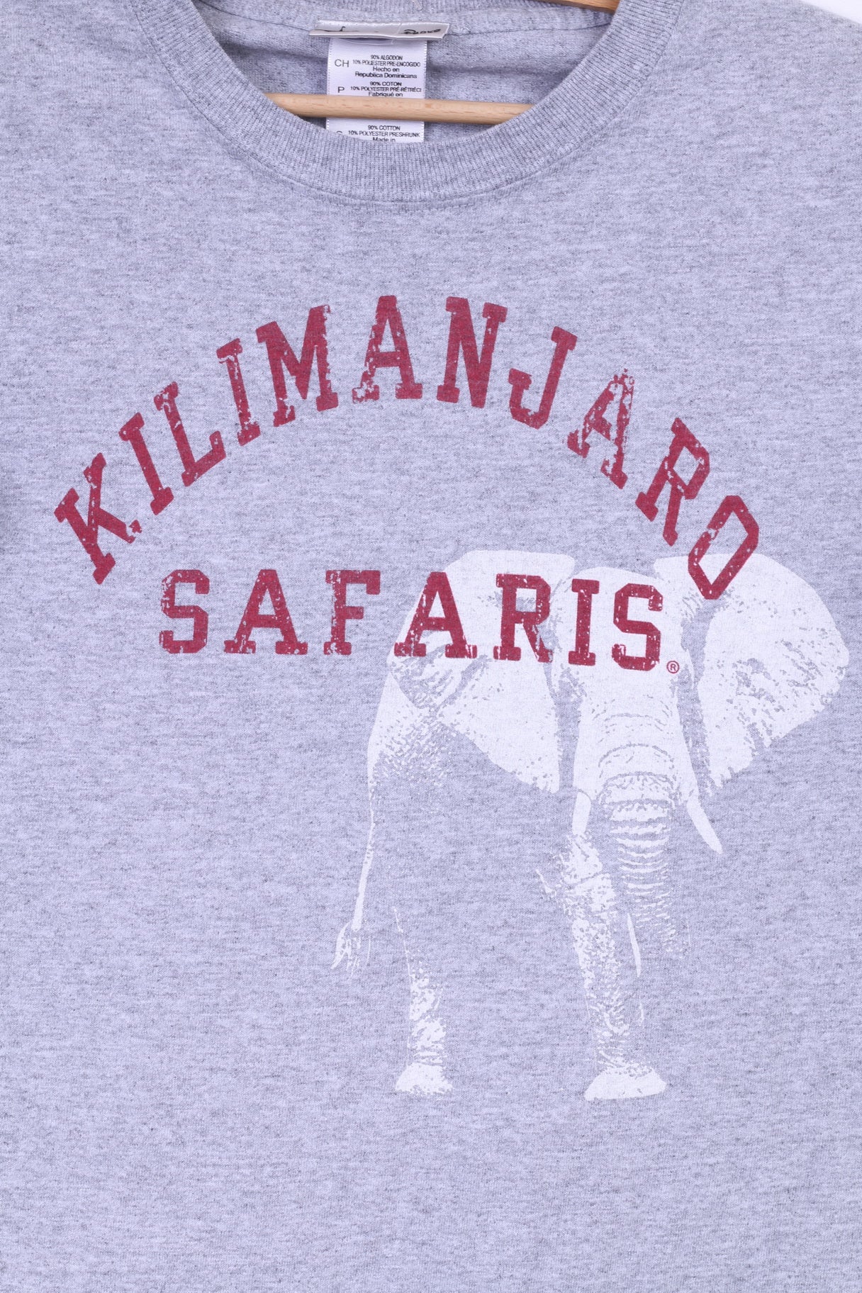 Disney Parks Womens S T- Shirt Grey Cotton Graphic Kilimanjaro Safaris Top - Image 3