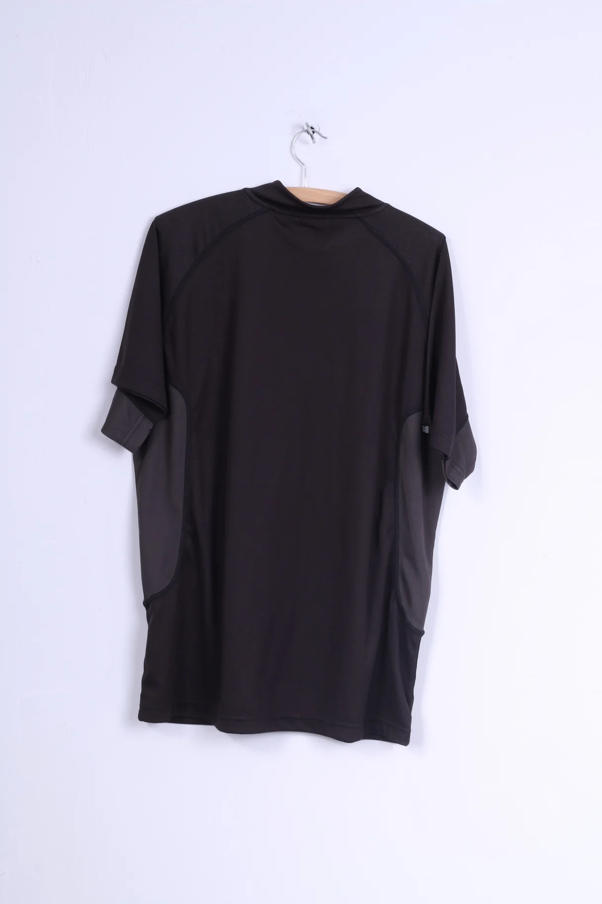 Karrimor Mens 3XL Shirt Black Run Zip Neck Stretch Top - Image 6