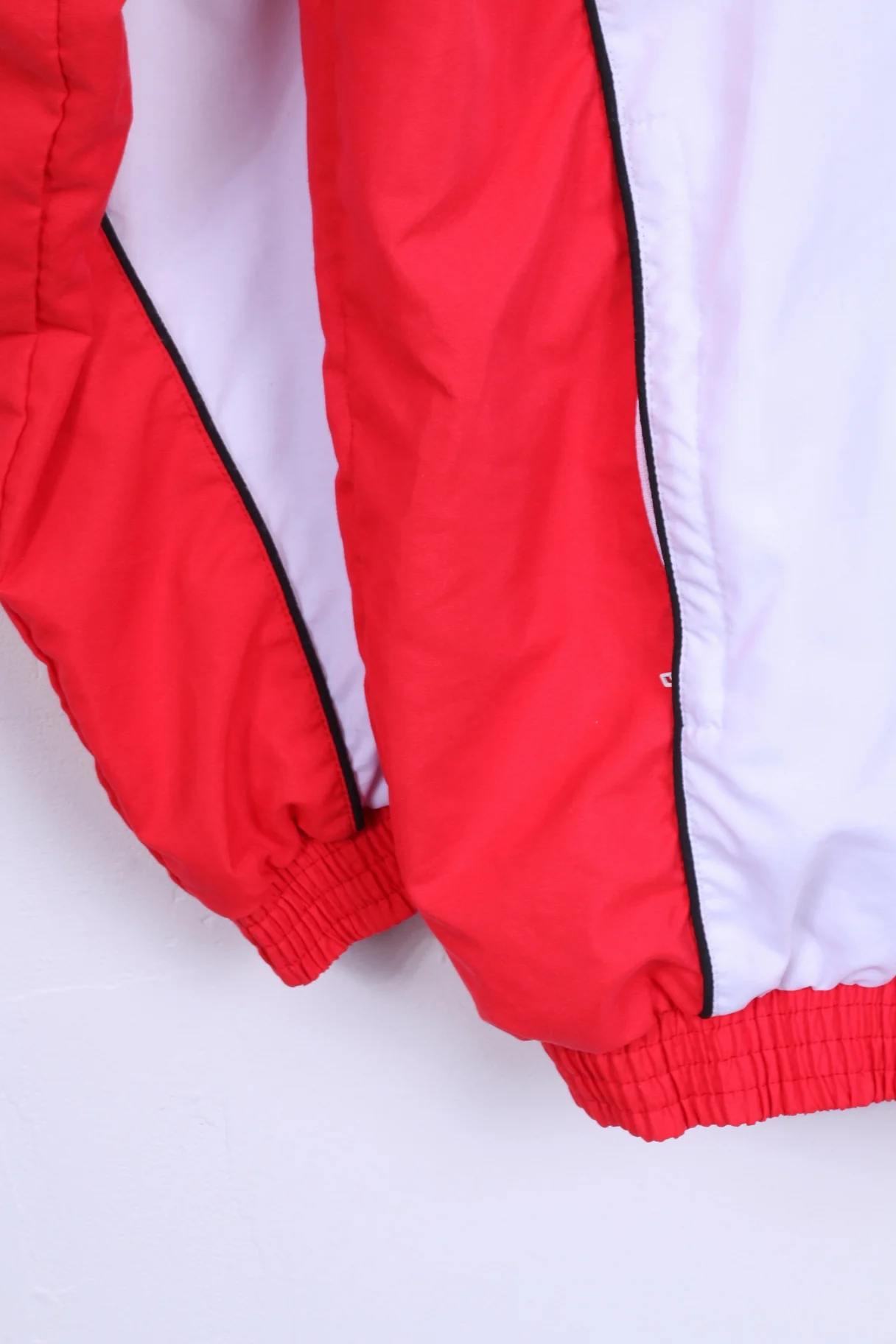 Victory Mens 54 L Track Top Jacket White Red Sportswear Lightweight - Image 3