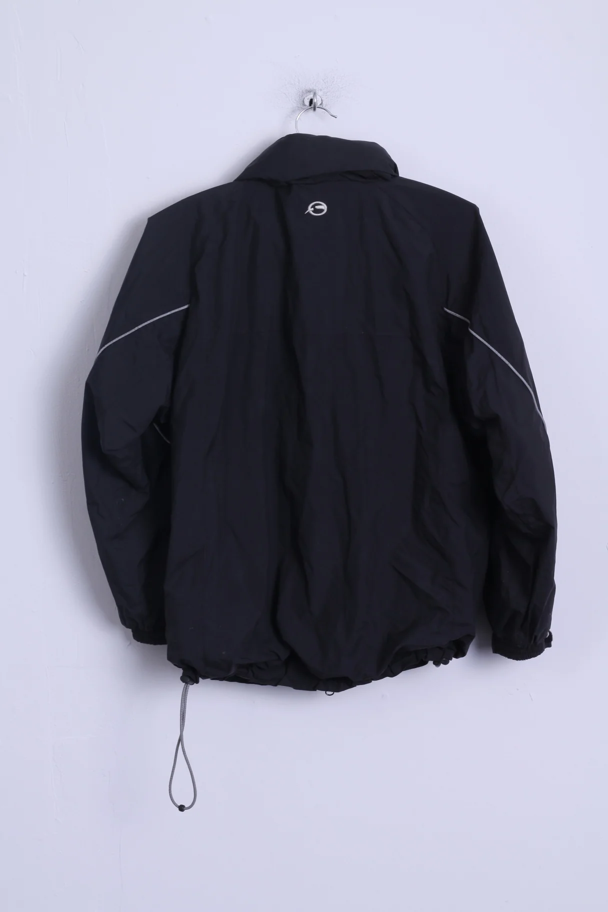 Sprayway Boys 14 age Jacket Black Hidden Hood Nylon Outdoor Top - Image 7