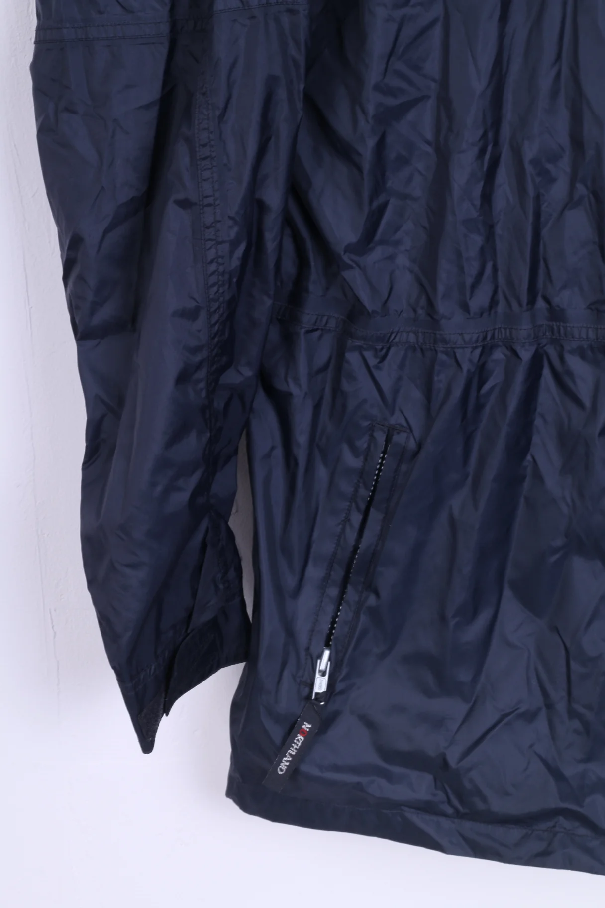 Northland Mens 176 M Jacket Navy Nylon Rainproof Hooded Zip Up Top - Image 2