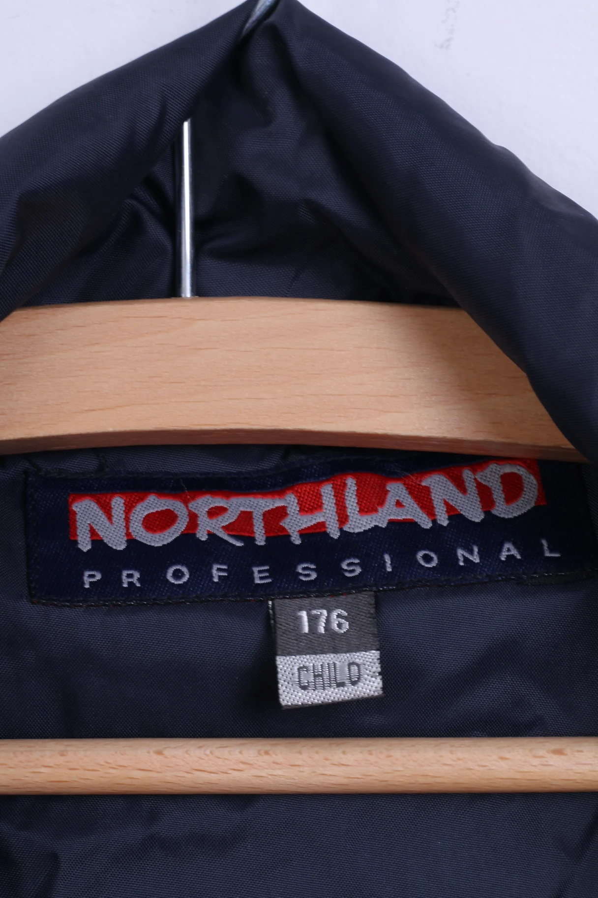 Northland Mens 176 M Jacket Navy Nylon Rainproof Hooded Zip Up Top - Image 4