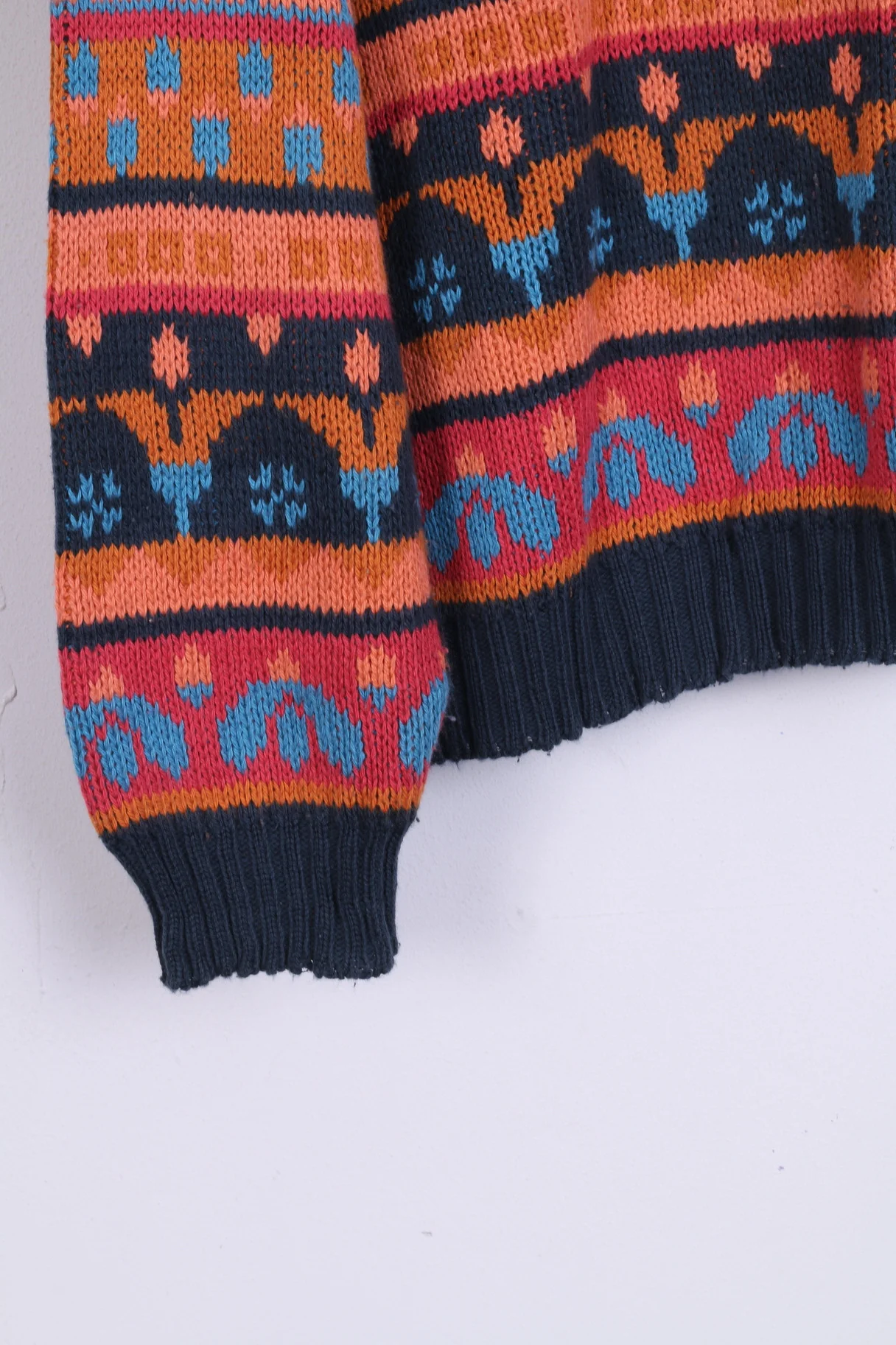 Coral Wear Womens L Sweater Cotton Buttons Multi Color Jumper - Image 4