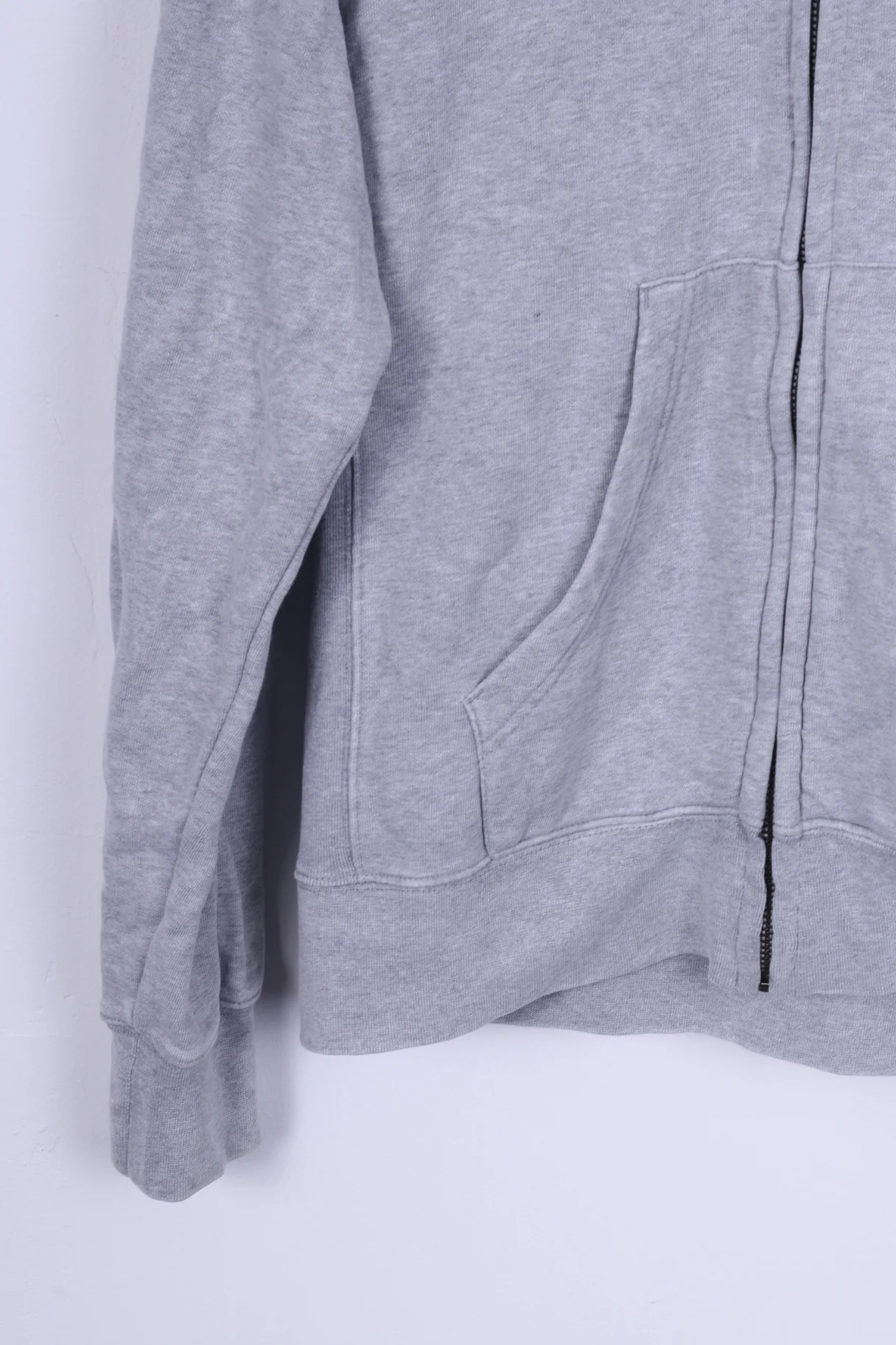 Champion Womens L Sweatshirt Cotton Grey Hooded Zip Up - Image 3