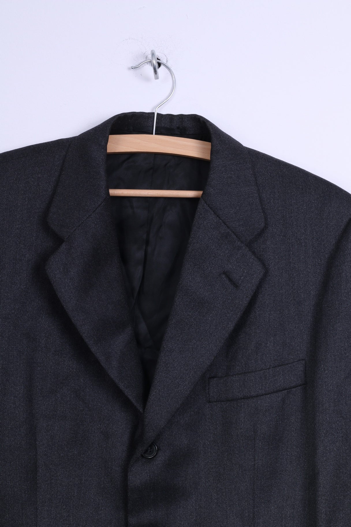 Chester Barrie For Rackhams Mens M Blazer Charcoal Single Breasted Jacket - Image 2