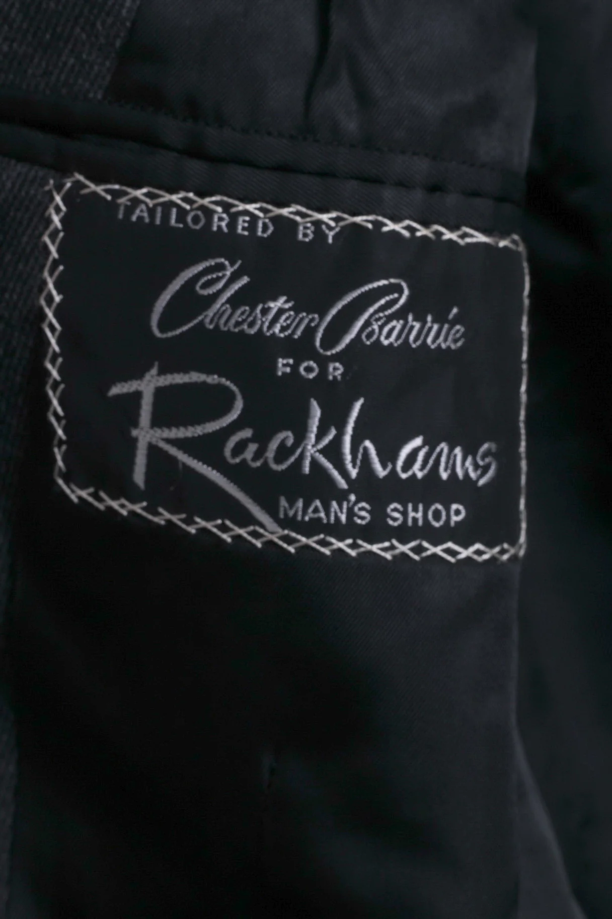 Chester Barrie For Rackhams Mens M Blazer Charcoal Single Breasted Jacket - Image 4
