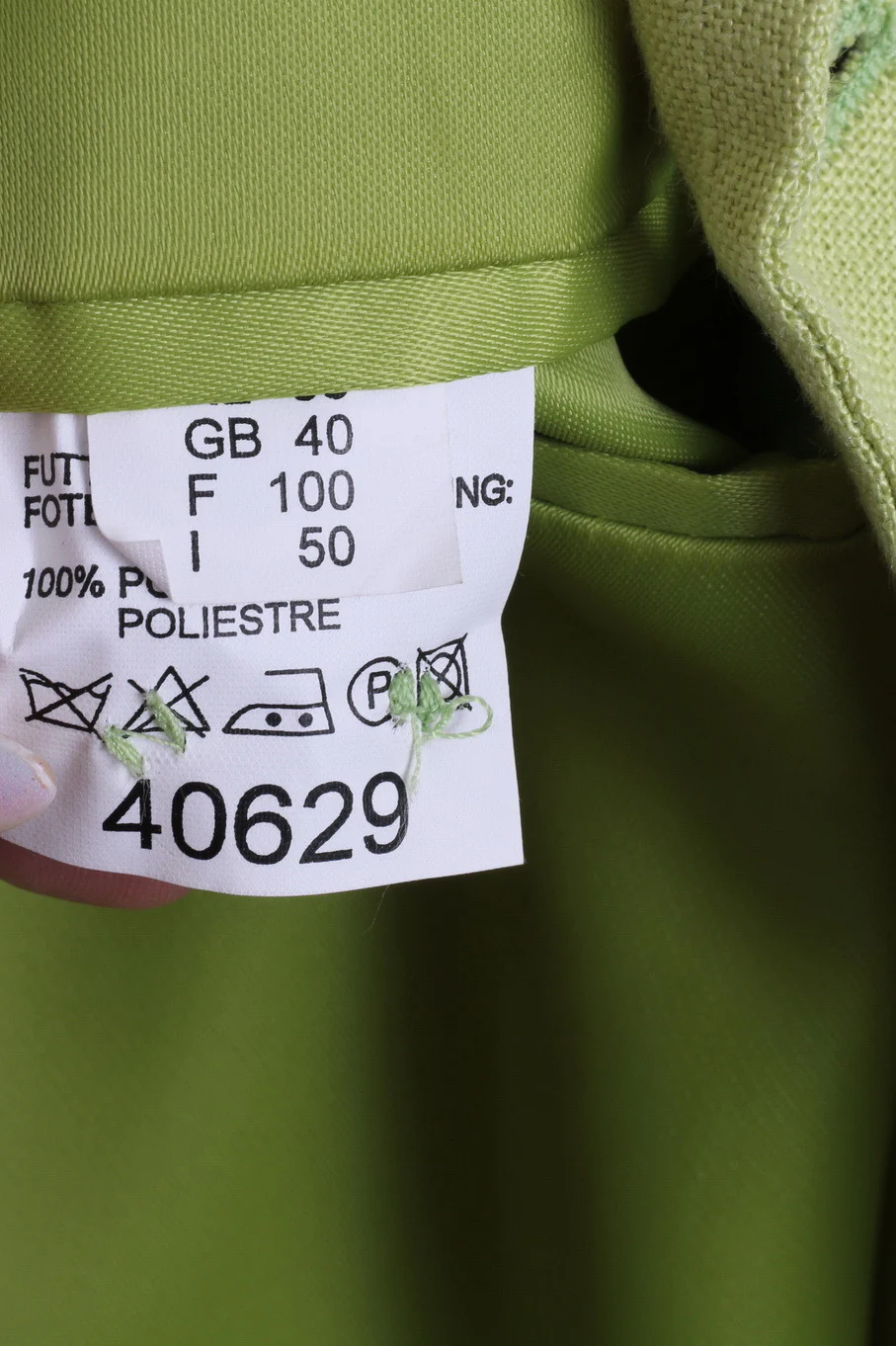 P.S. Company Mens 50 L Jacket Lime Blazer Linen Single Breasted - Image 5