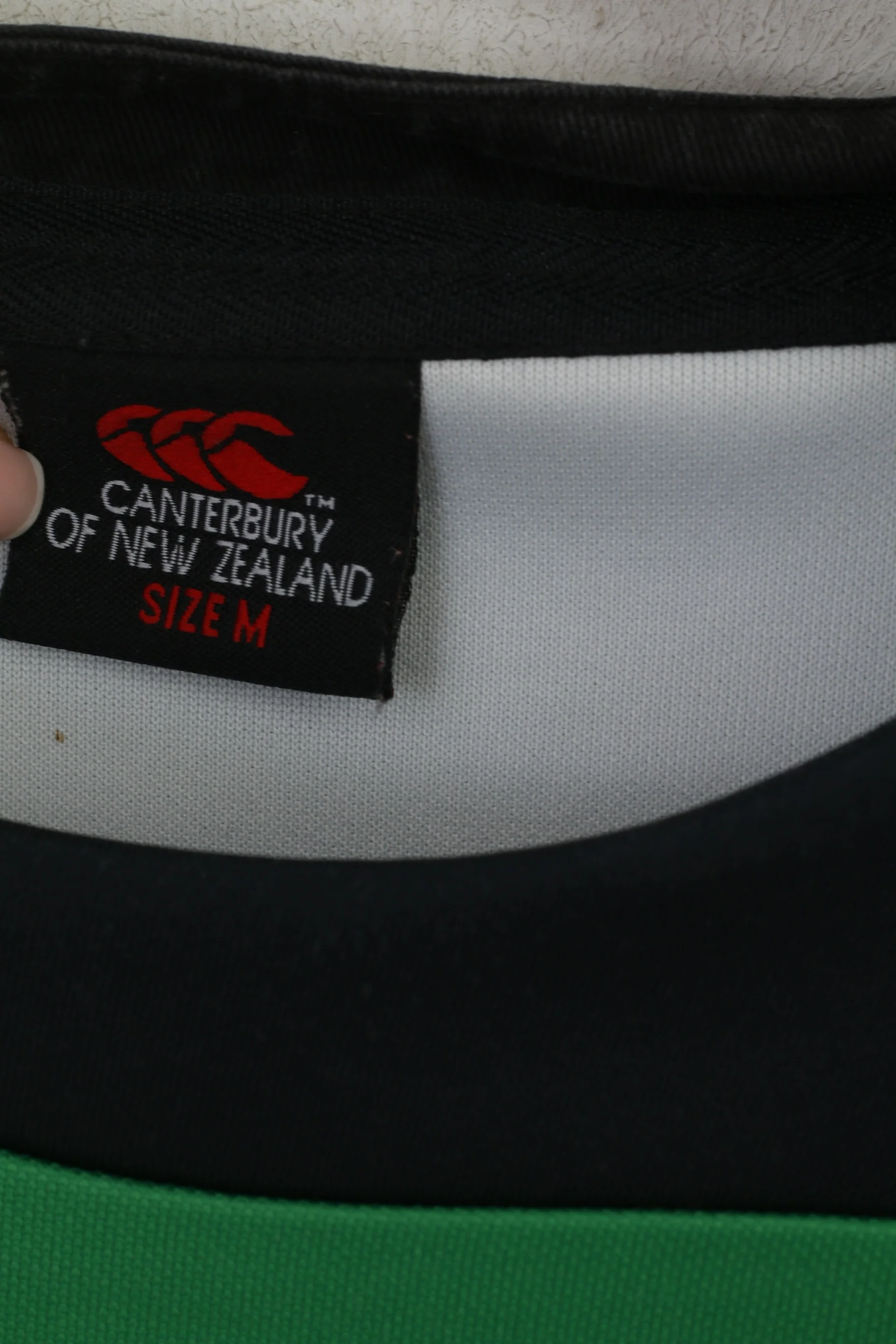 Canterbury Of New Zealand Men M Shirt Green Wheatsheaf Cabin Crew RFC #6 Jersey Top - Image 3