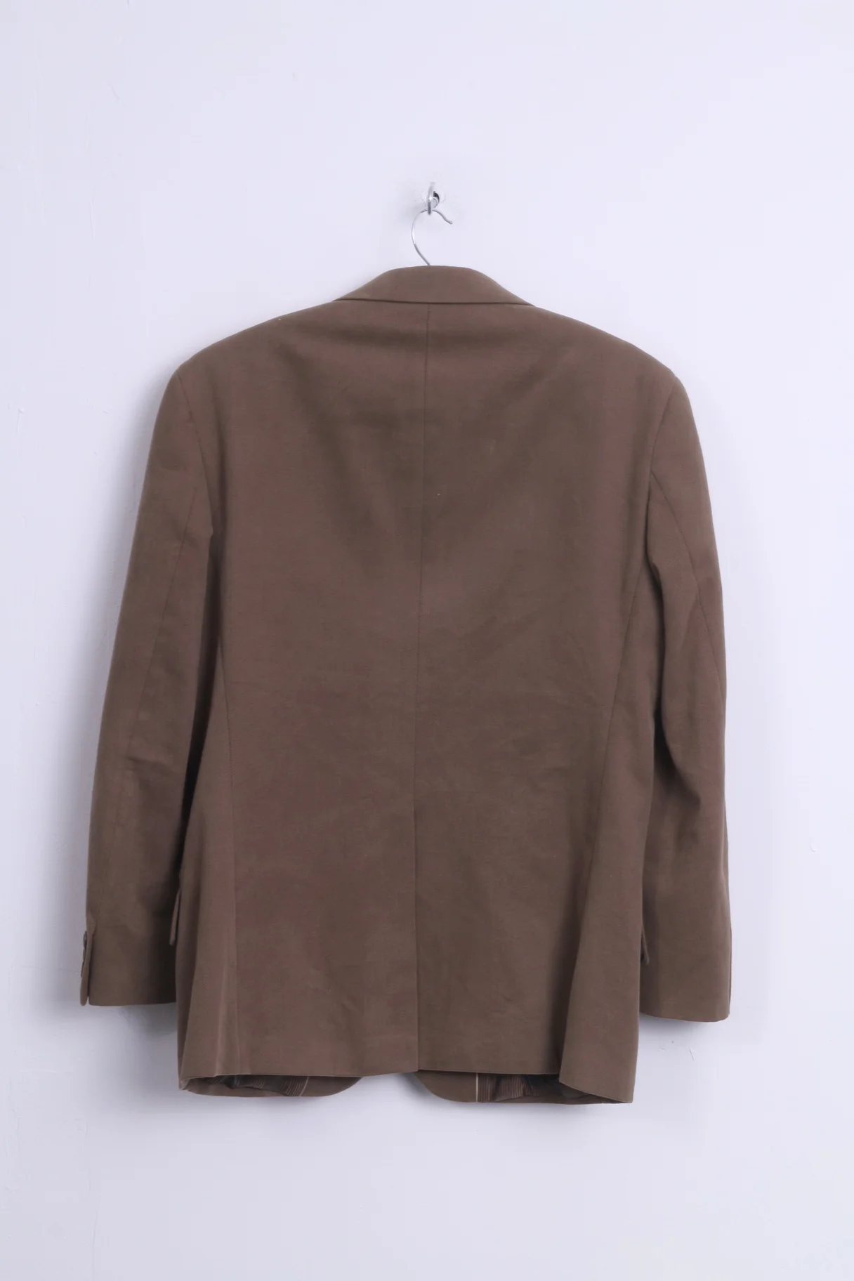 Fellini Menswear Mens 36 S Blazer Brown Cotton Single Breasted Jacket - Image 5