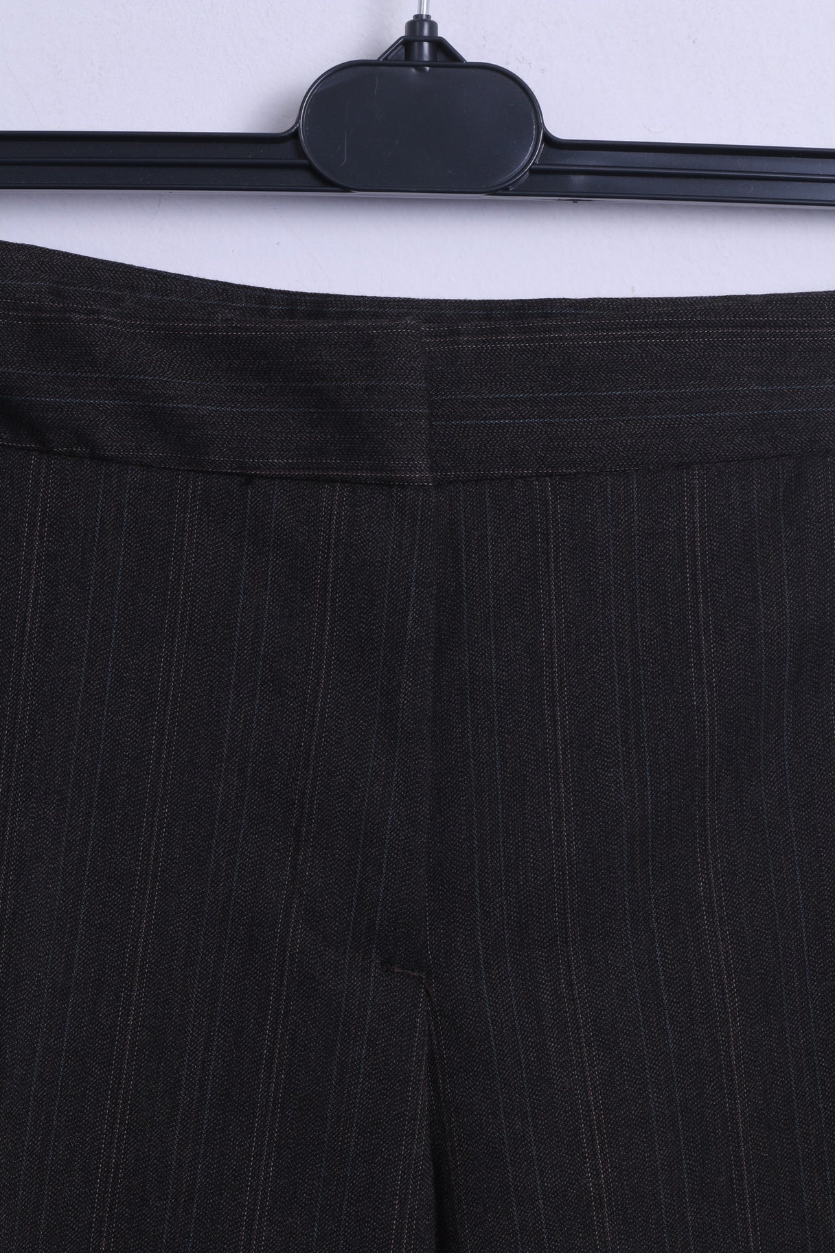 United Colors Of Benetton Womens 40 S Trousers Brown Striped Elegant Pants - Image 2