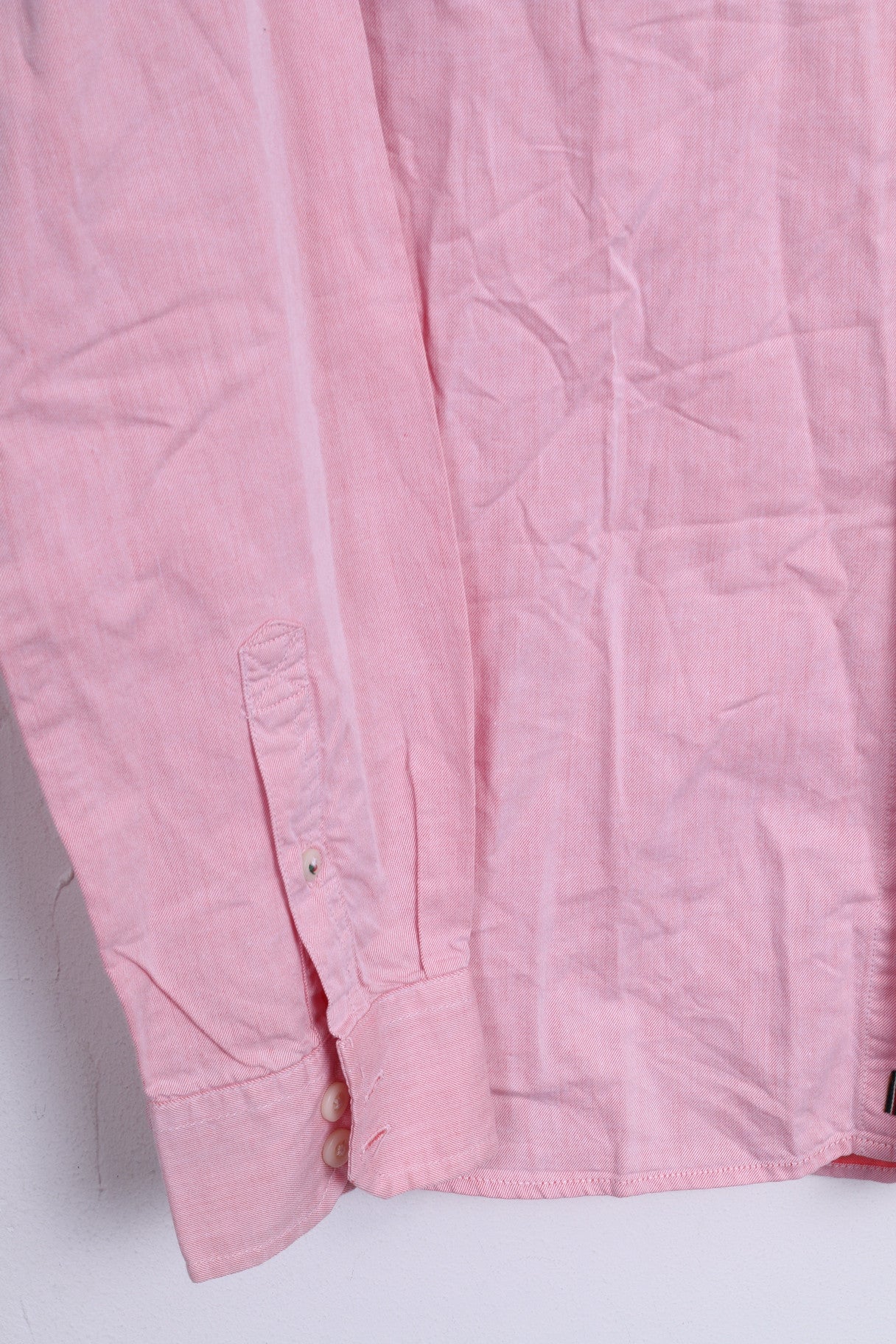 Stangata via Domenico Millelire Mens Casual Shirt S Long Sleeve Pink Cotton Italia - Image 2