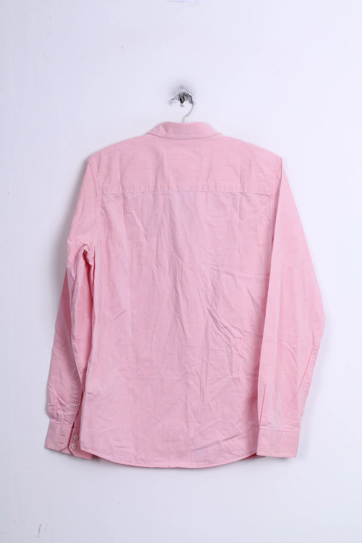 Stangata via Domenico Millelire Mens Casual Shirt S Long Sleeve Pink Cotton Italia - Image 7