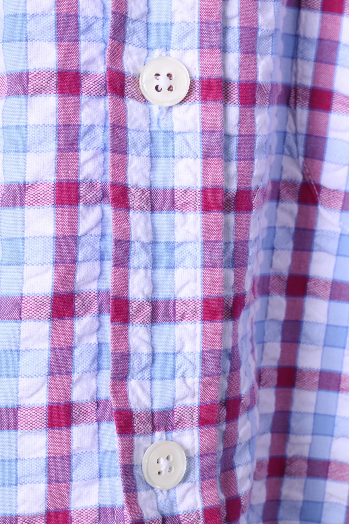 Charles Tyrwhitt Mens S Casual Shirt Blue Red Check Jermyn Street Cotton Top - Image 4