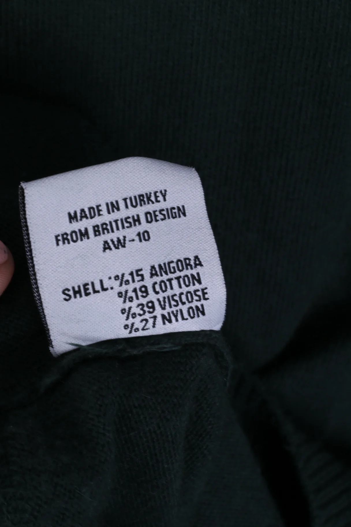 Superdry Mens M Jumper Green Cotton Japan Sweater Crew Neck - Image 6
