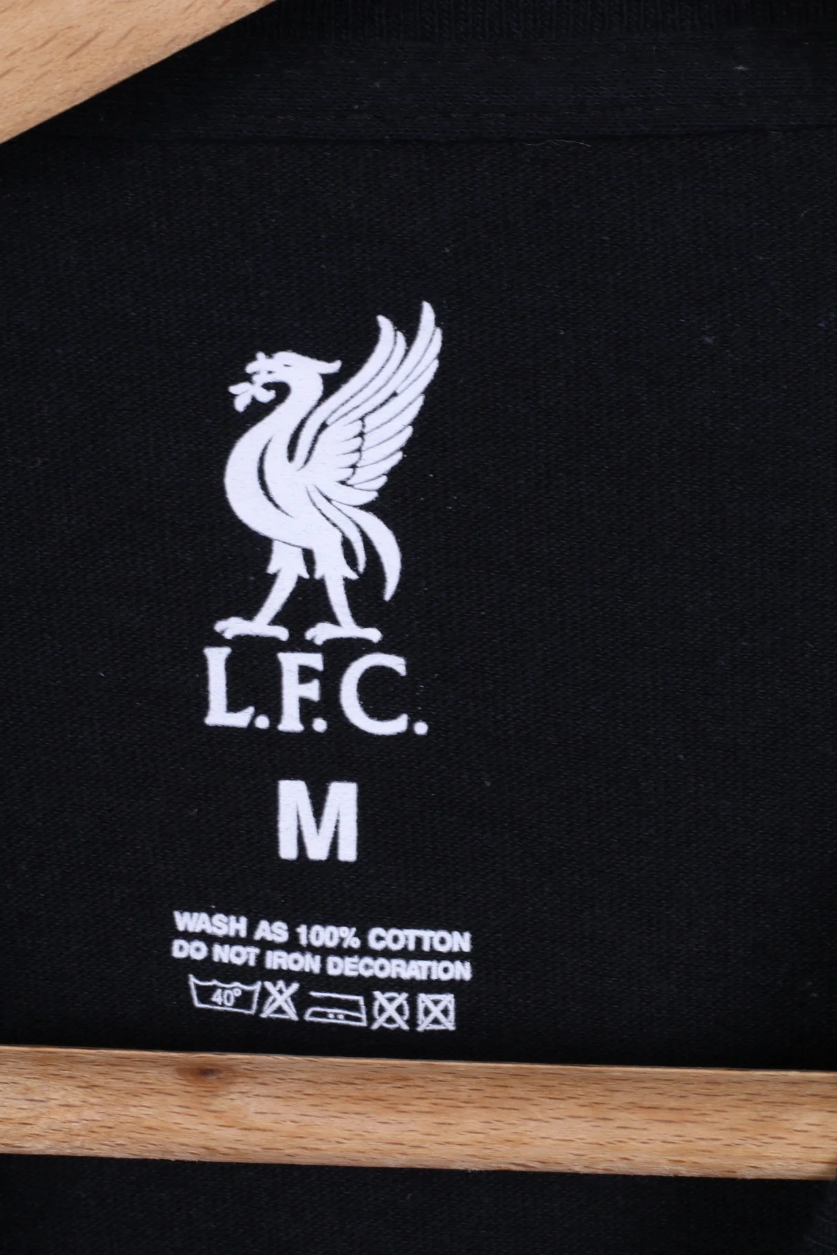 L.F.C Mens M T-Shirt Liverpool Football Club Black Graphis Cotton - Image 3