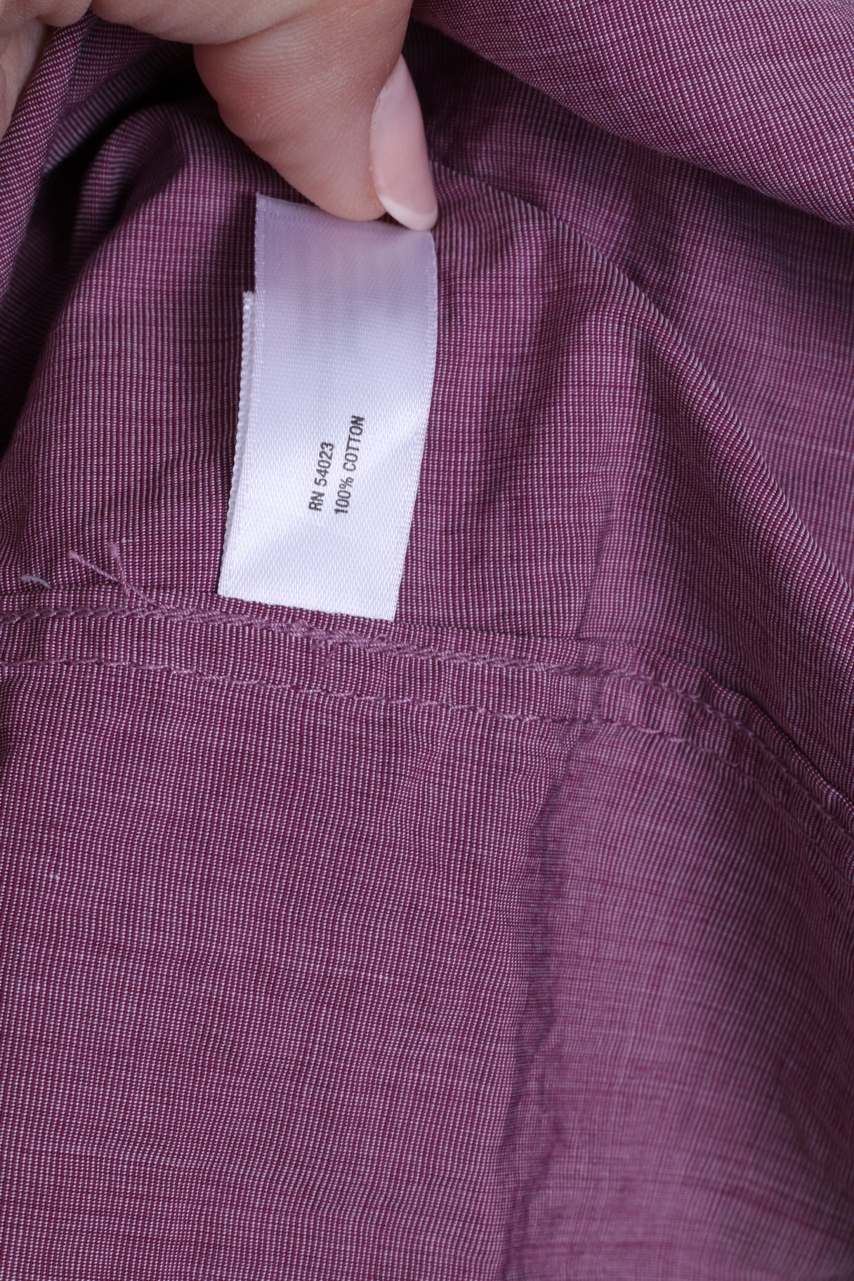 Gap Mens XL Casual Shirt Cotton Violet Slim Fit Long Sleeve - Image 5