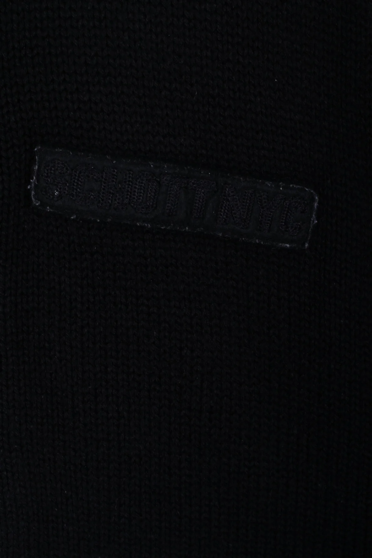 Schott N.Y.C. Mens M Sweater Black Zip Up Hooded Warm Wool Blend Sweatshirt - Image 3