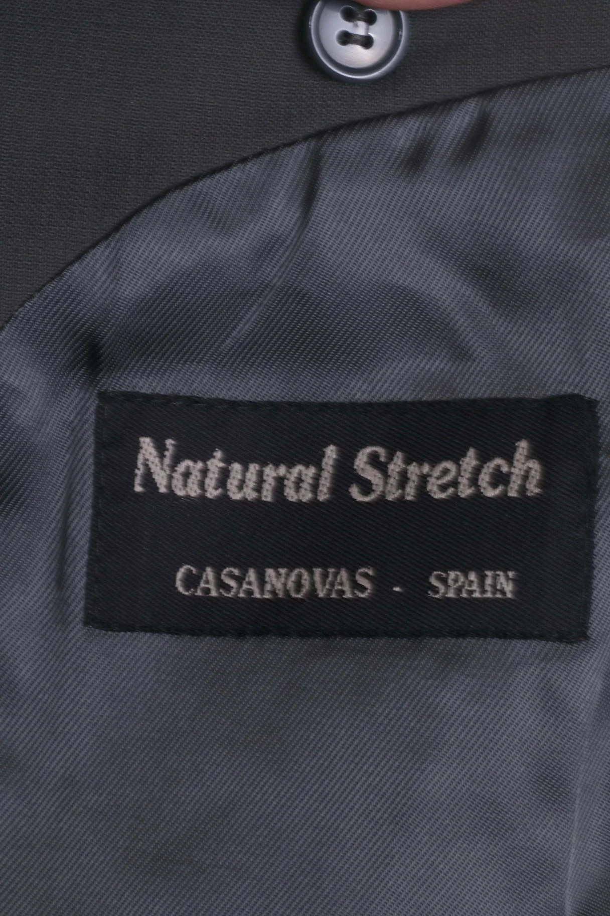 Hugo James Mens 52 M Blazer Slate Grey Retro Natural Stretch Spain Single Breasted Jacket - Image 5