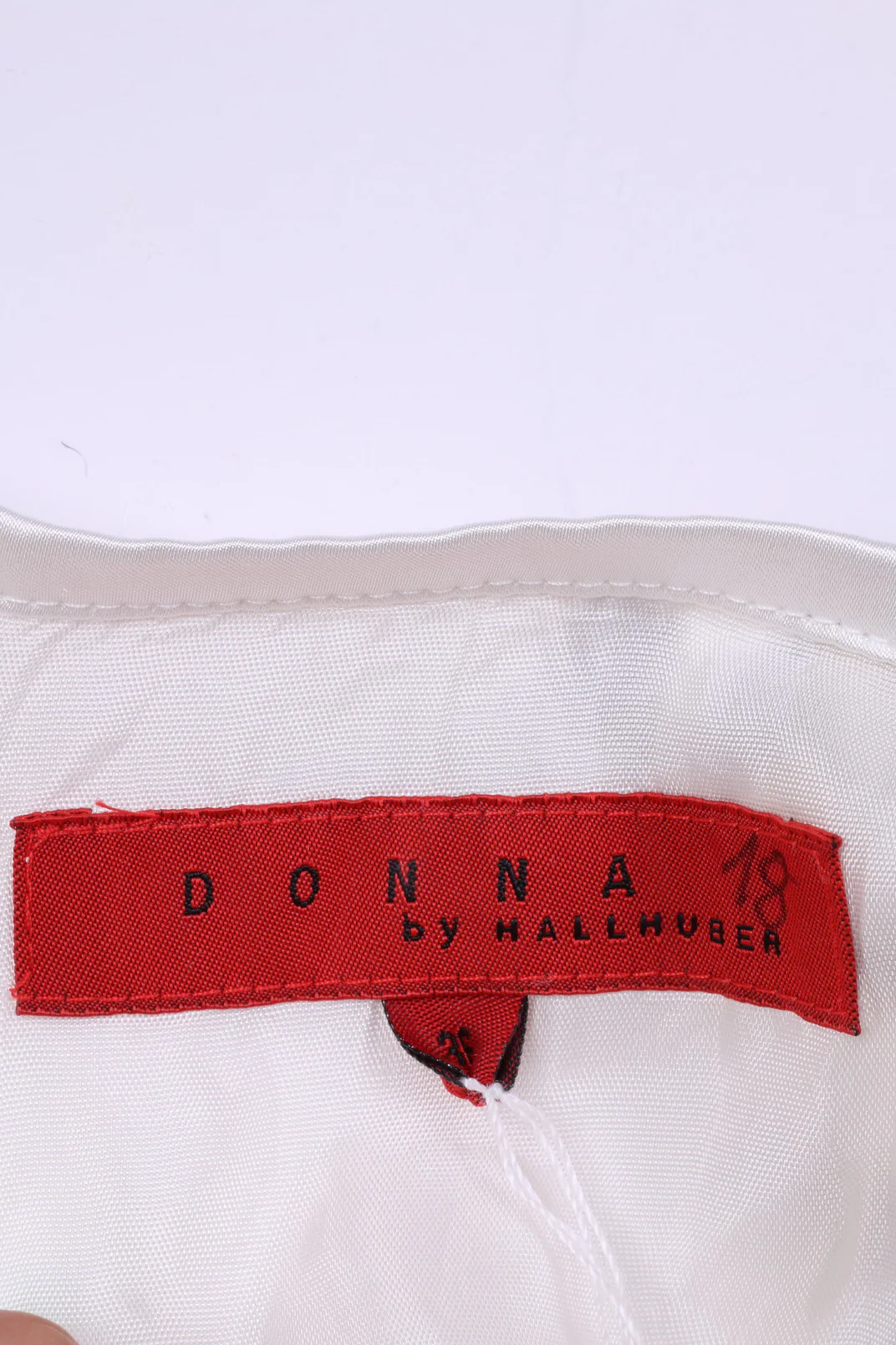 DONNA by Halolhuber Womens 36 S Maxi Dress White Shiny Floral Print Long Sexi - Image 3