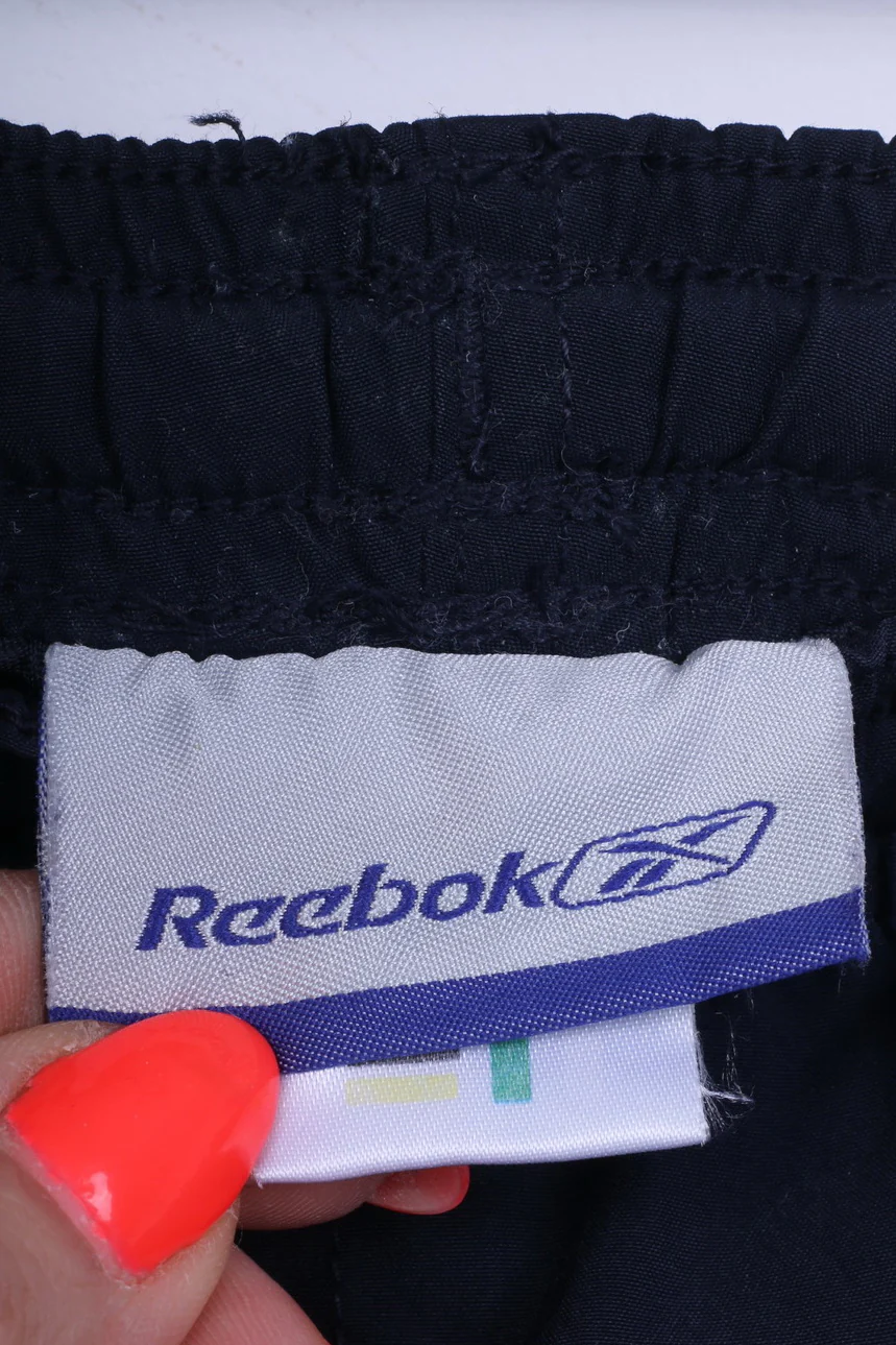 Reebok Womens S Trousers Navy Sport Sweatpants Gym Pants - Image 3