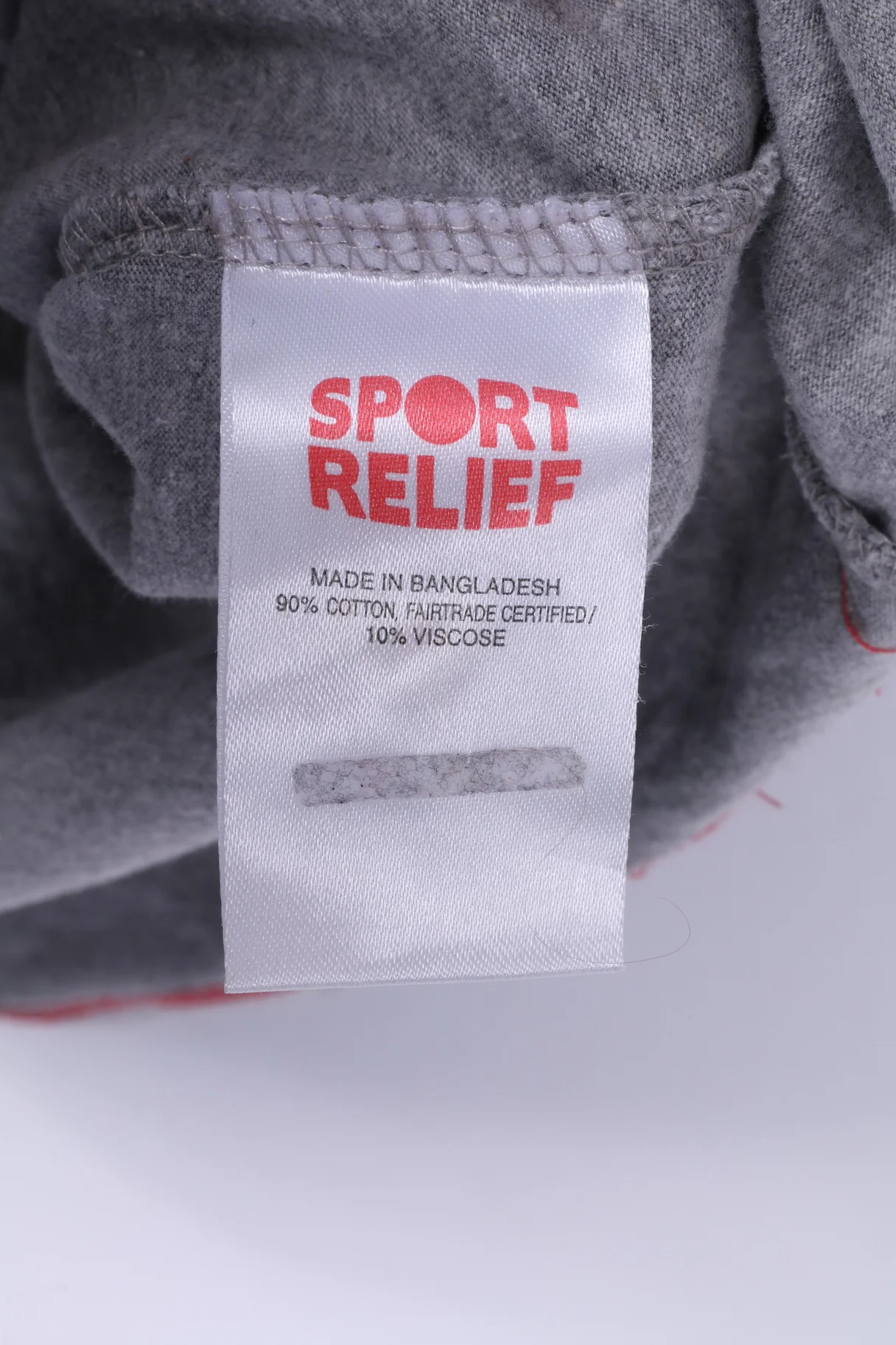Sport Relief 2012 Mens XL T-Shirt Grey Cotton Crew Neck Graphic - Image 4