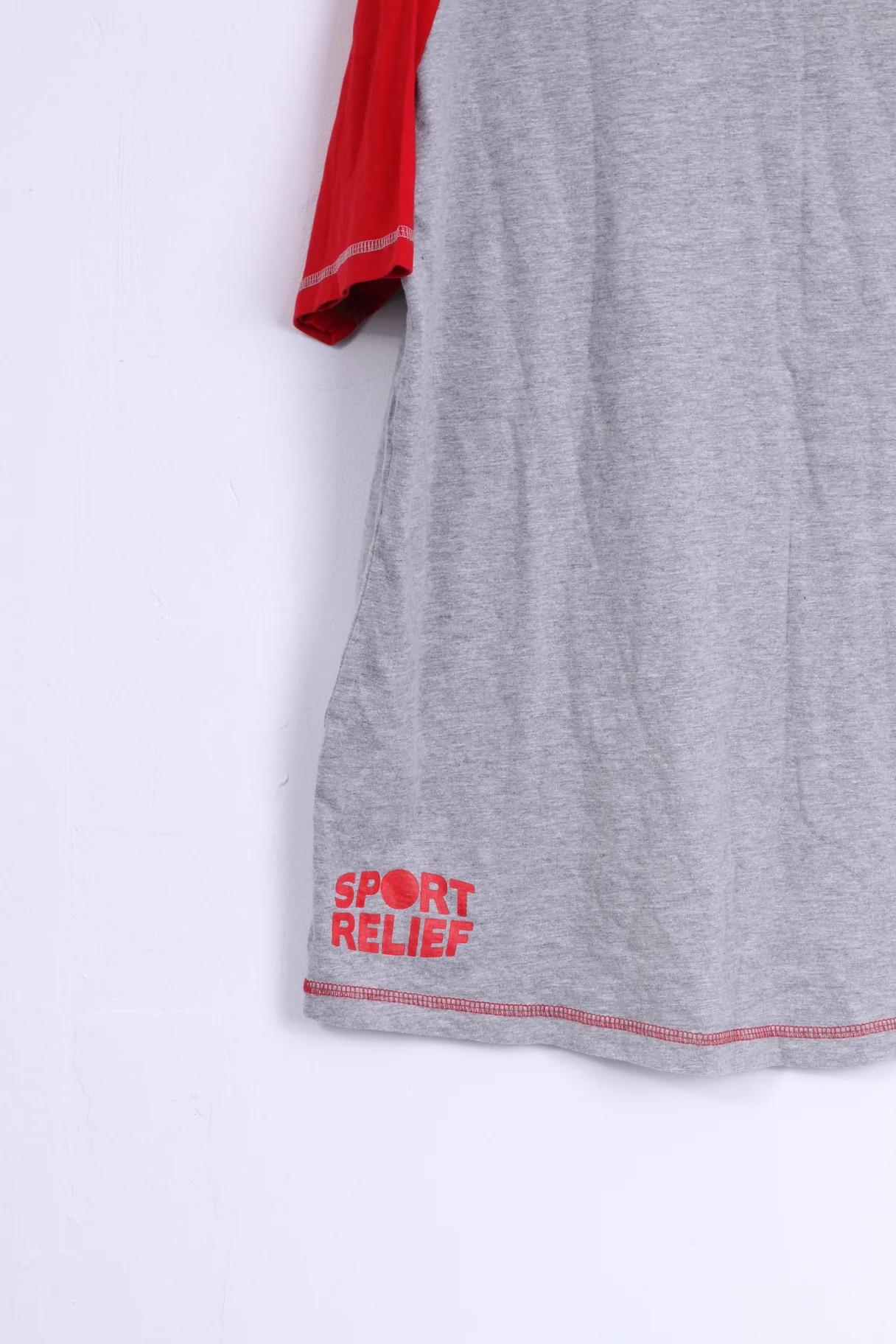 Sport Relief 2012 Mens XL T-Shirt Grey Cotton Crew Neck Graphic - Image 5