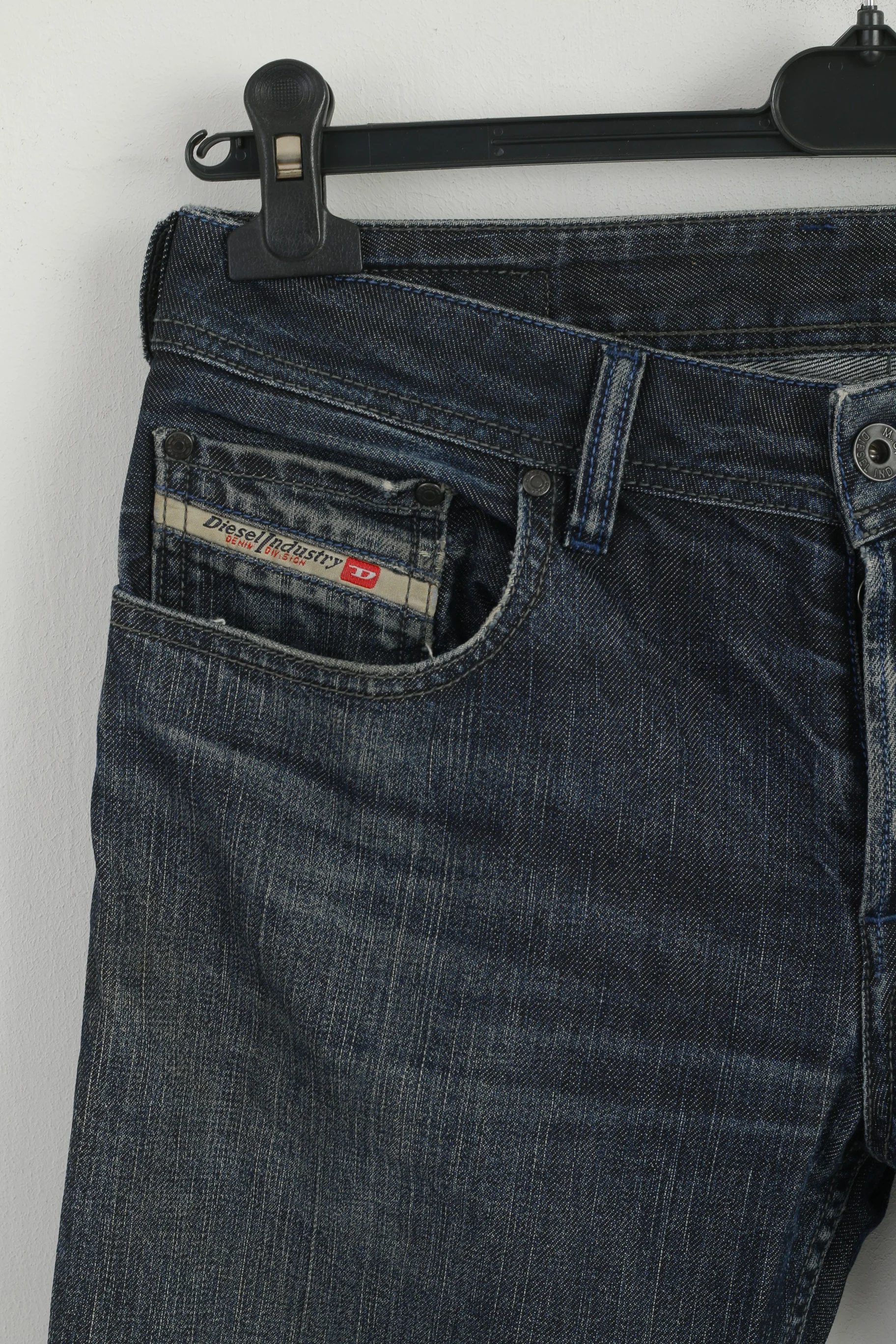 DIESEL Women 30 Trousers Jeans Cotton Blue Gray Cotton Denim Pants - Image 2