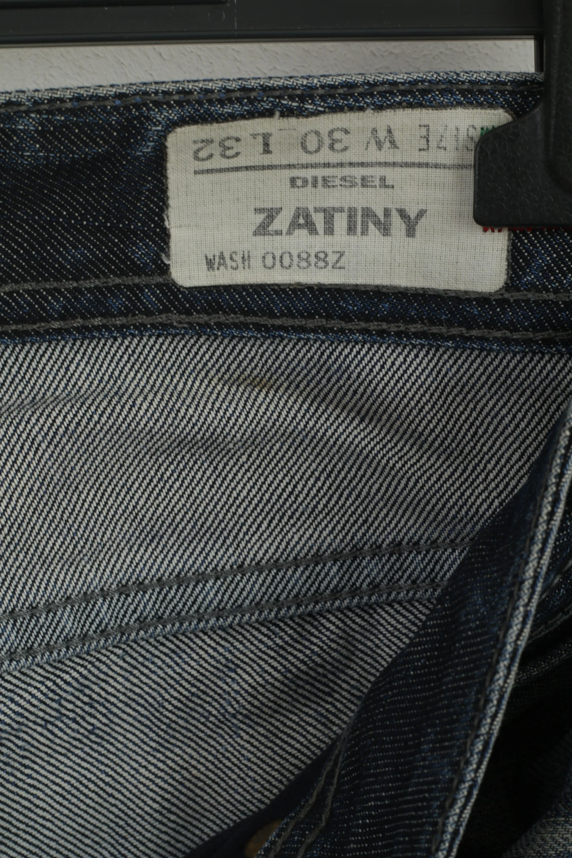 DIESEL Women 30 Trousers Jeans Cotton Blue Gray Cotton Denim Pants - Image 5