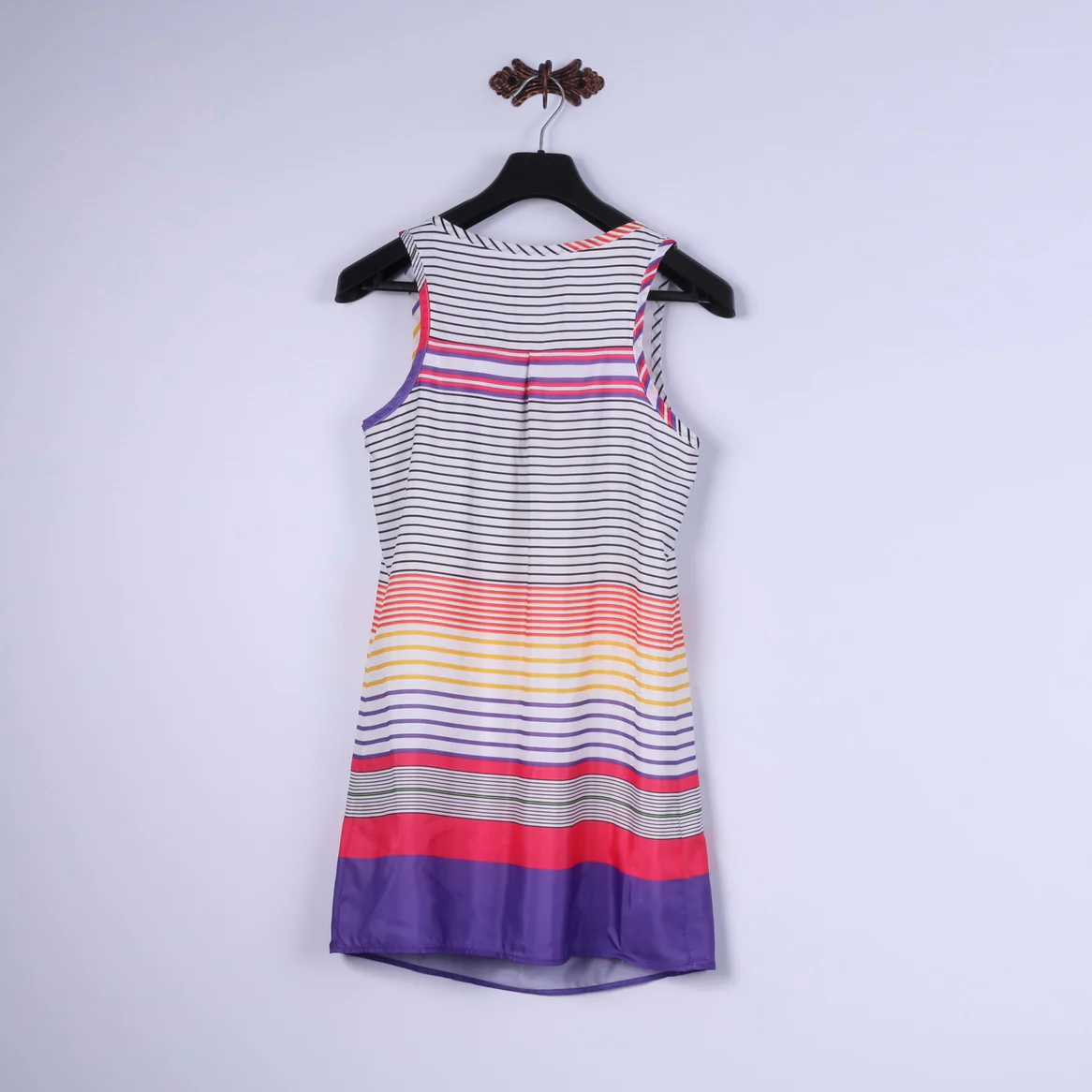Nice Girl Girls M 164 Mini Dress White Multi Striped Summer Tunic - Image 5