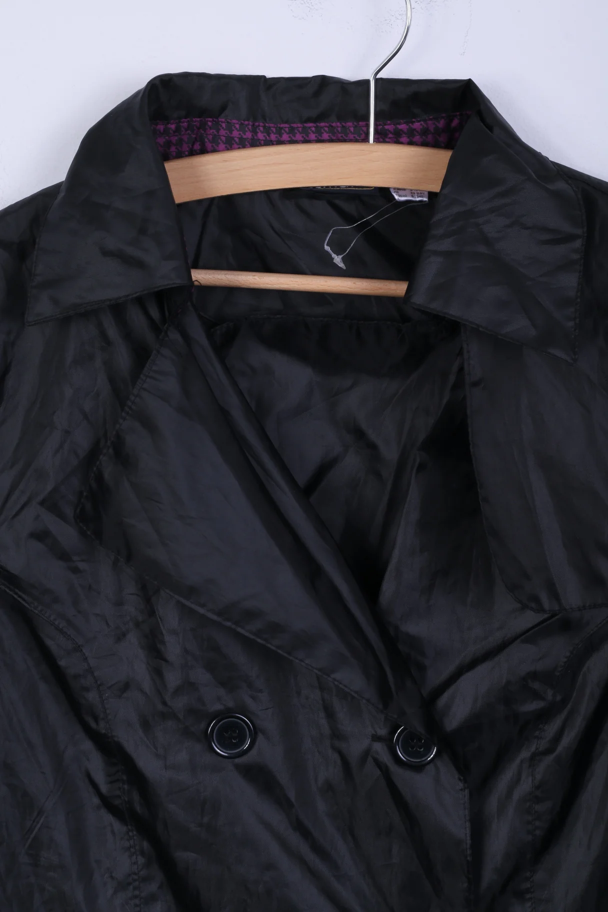 Esmara Womens S Coat Black Buttoned Lightweight Trench - Image 2