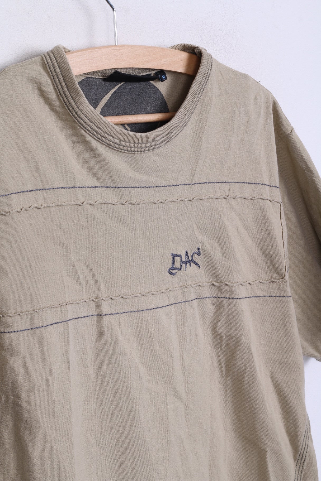 DUCK AND COVER Mens M T-Shirt Cotton Vintage Sand Crew Neck - Image 2