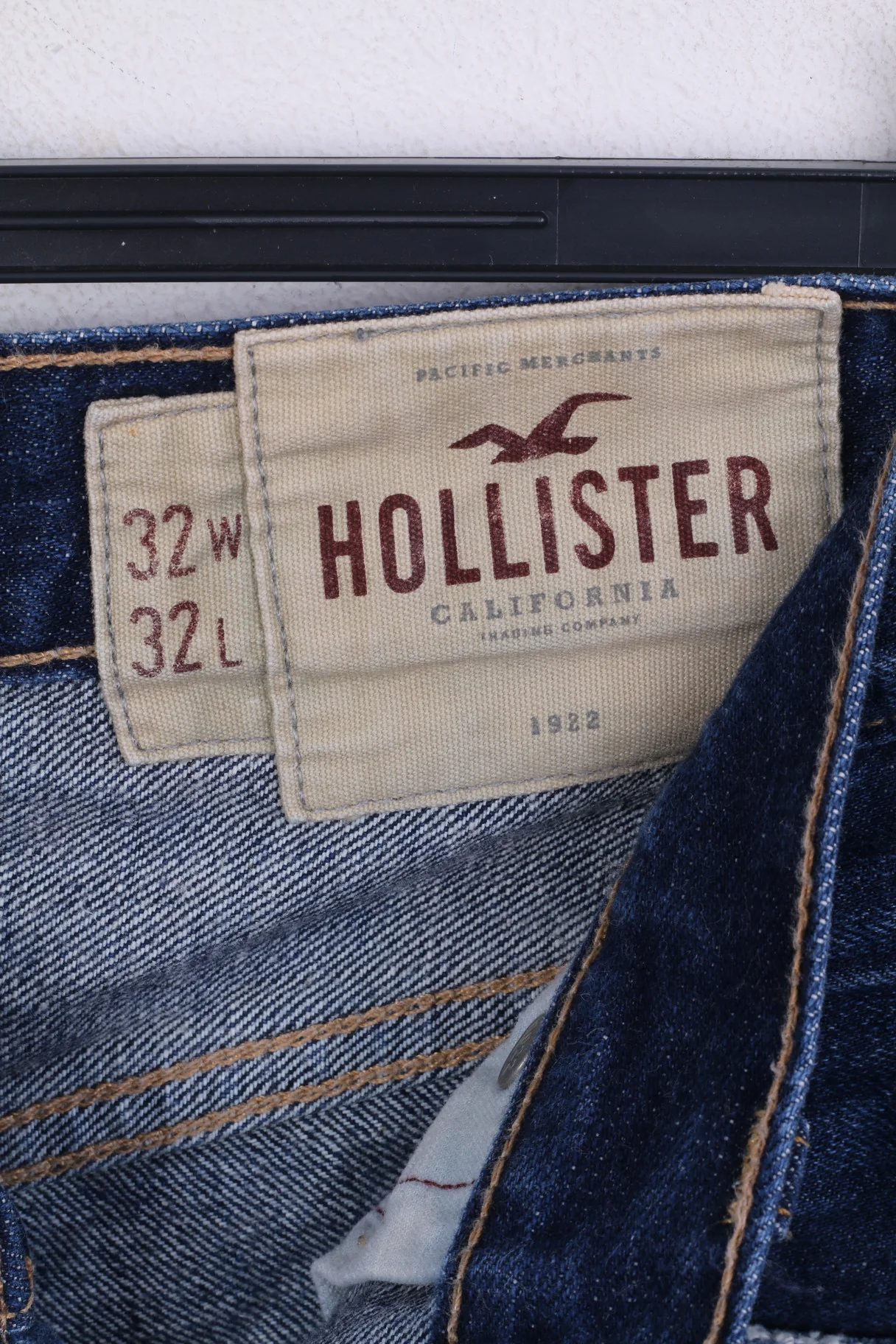 HOLLISTER Mens W32 L32 Jeans Pants Trousers Denim Straight Leg - Image 3