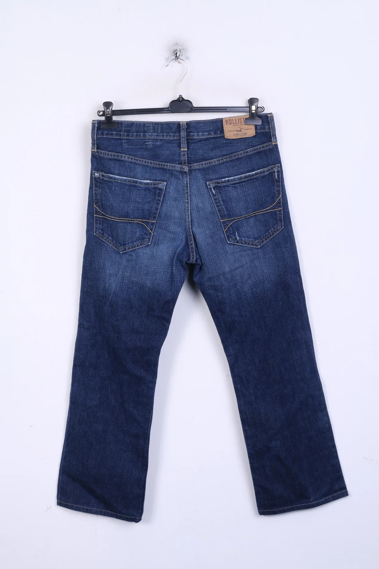 HOLLISTER Mens W32 L32 Jeans Pants Trousers Denim Straight Leg - Image 5
