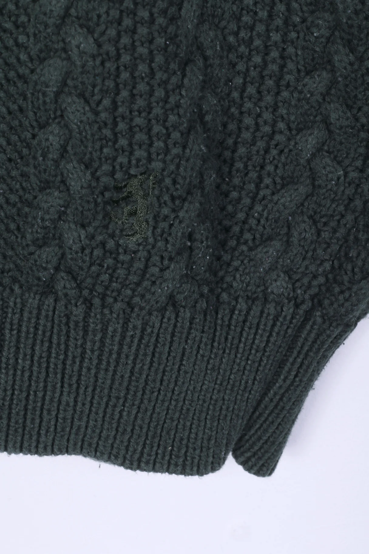 Pringle Of Scotland Womens S Jumper Green Cotton Knitted Sweater Top - Image 3