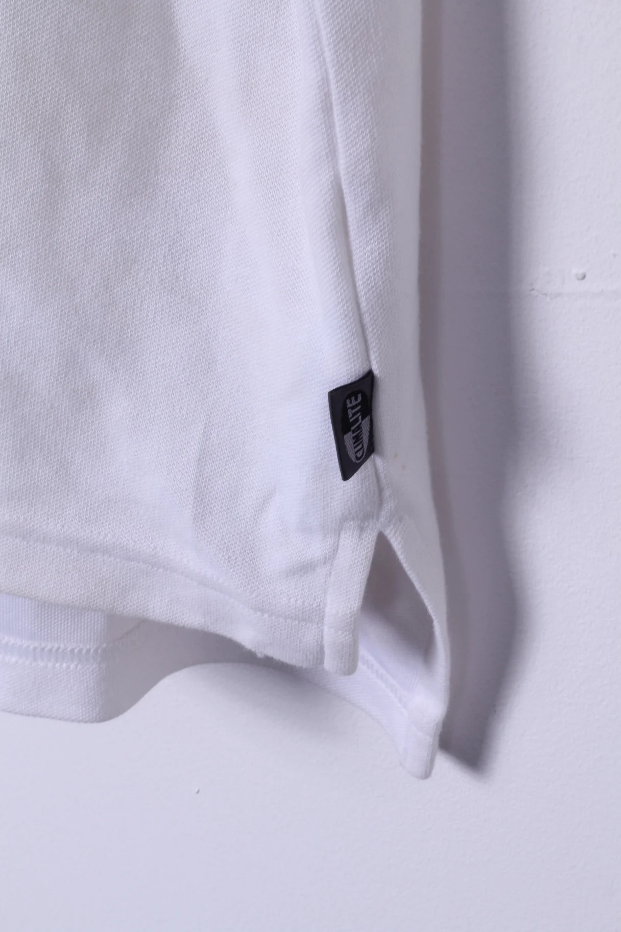 Adidas Mens XL Polo Shirt White Climalite Stretch Cotton Hole in 1 gang - Image 3