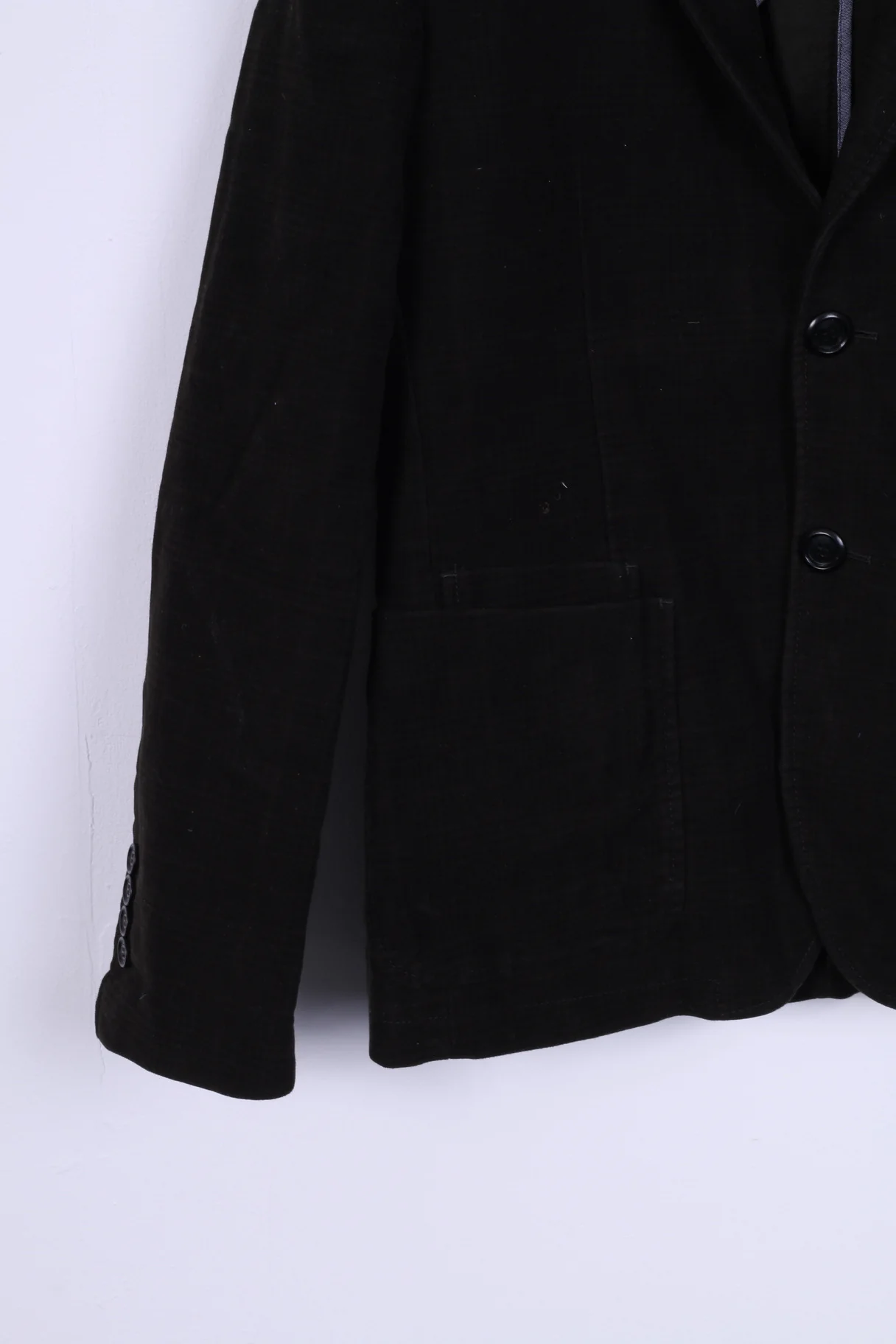 Kruder Division Mens S Jacket Fruder KRDR Fit SLim Brown Cotton Blazer - Image 3