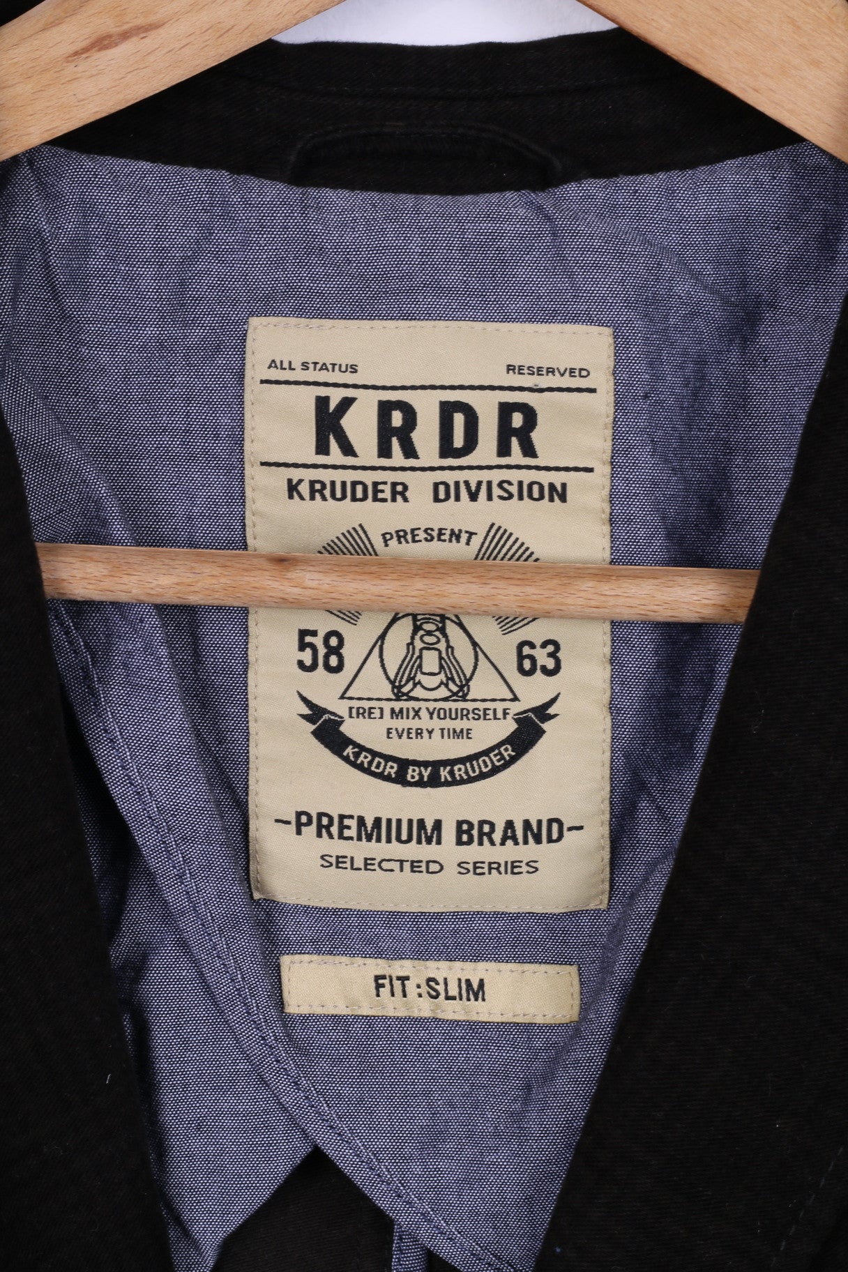 Kruder Division Mens S Jacket Fruder KRDR Fit SLim Brown Cotton Blazer - Image 4