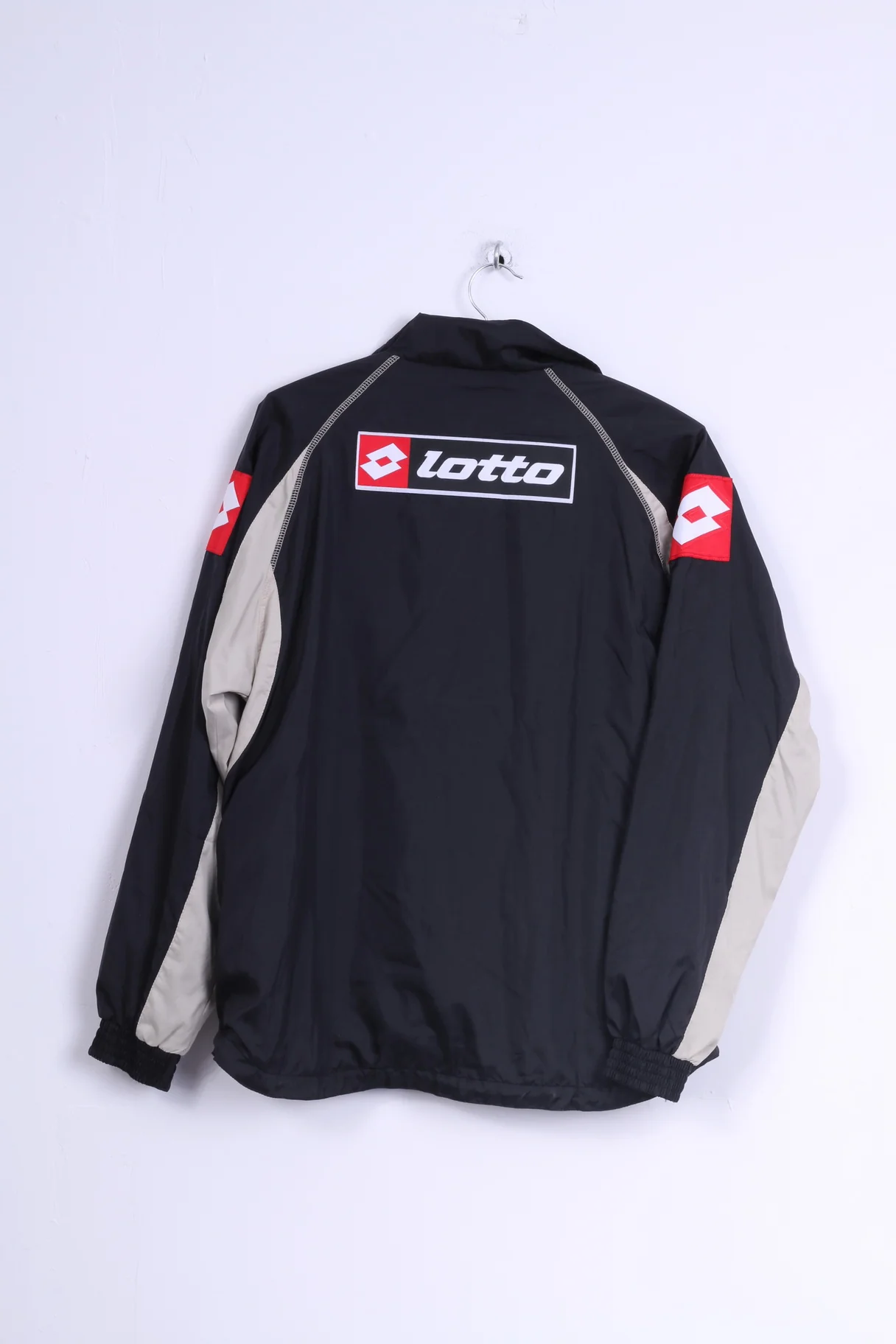 Lotto Boys XL 15-16 age 164 Track Top Jacket Black Zip Up Lightweight Training - Image 6