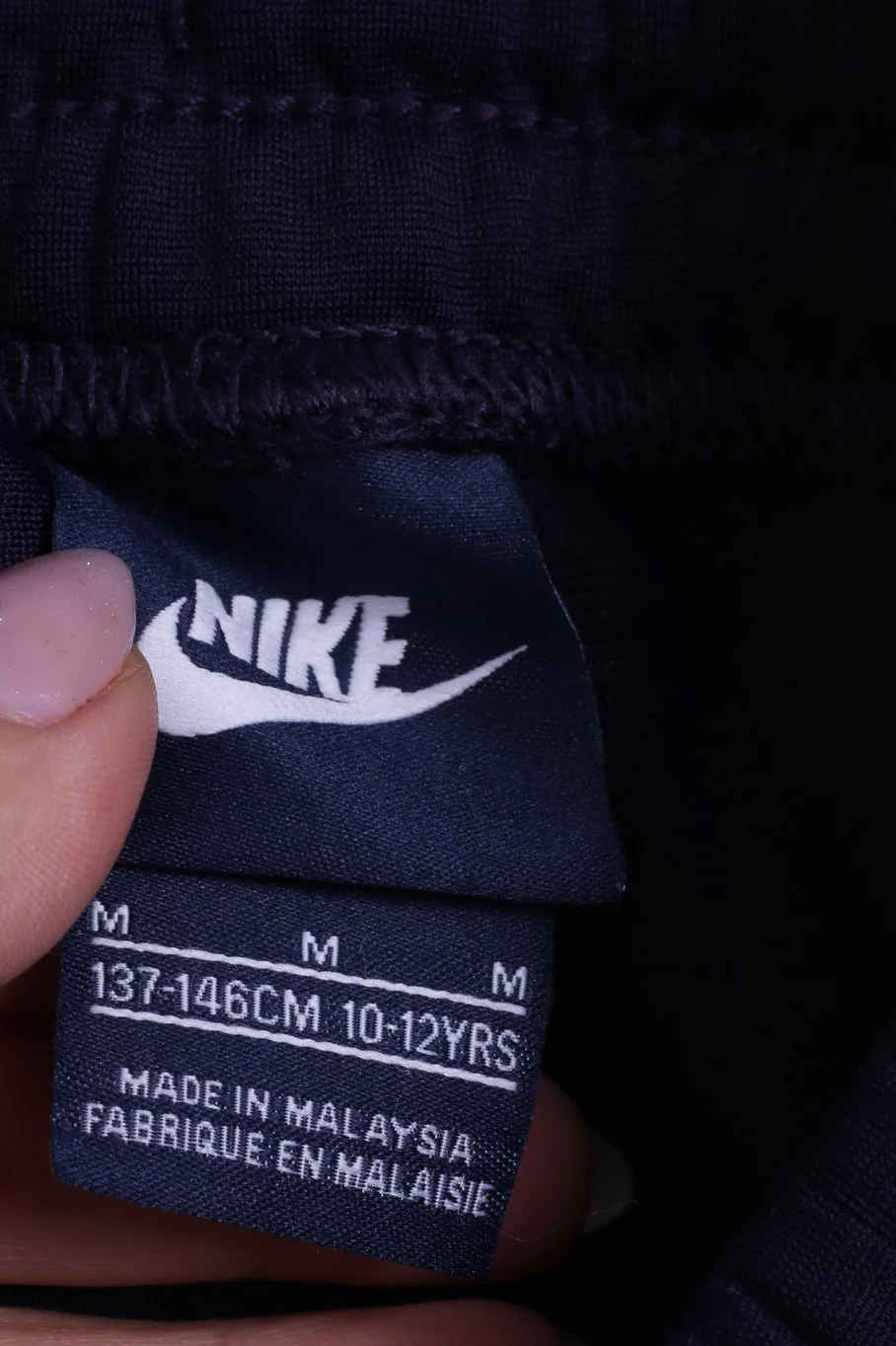 Nike Girls 137-146cm 10-12 Age Sweatpants Purple Shiny Sport Gym Trousers - Image 4