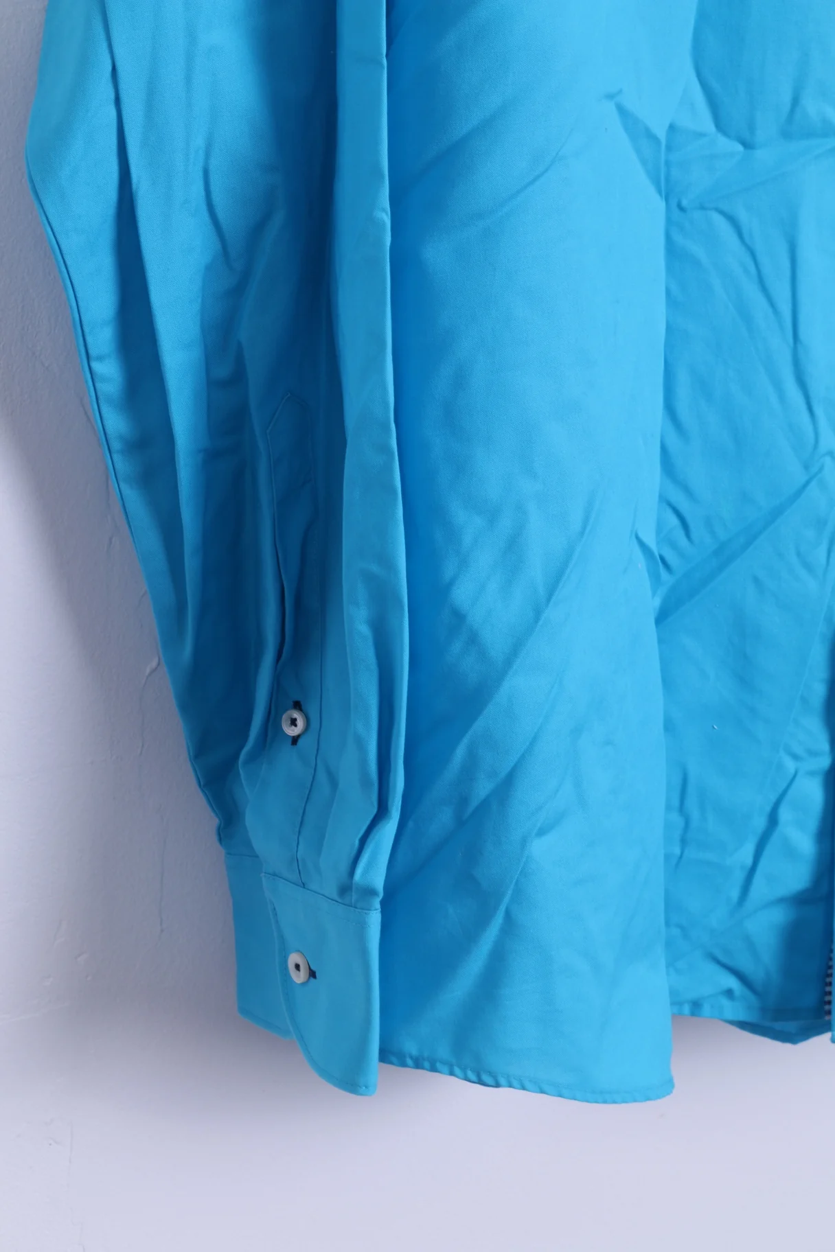 Bruno Banani Mens 43/44 L/XL Casual Shirt Blue Cotton Long Sleeve - Image 2