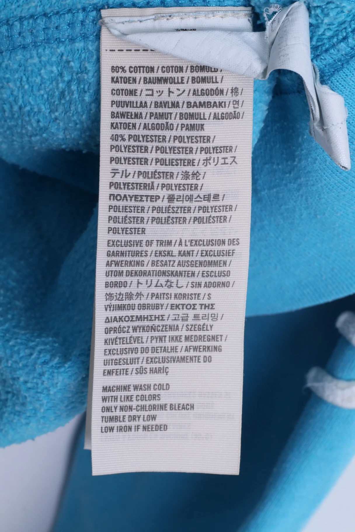 Hollister Womens M Sweatshirt Turquoise Cotton Hooded Zip Up California Hoodie - Image 5