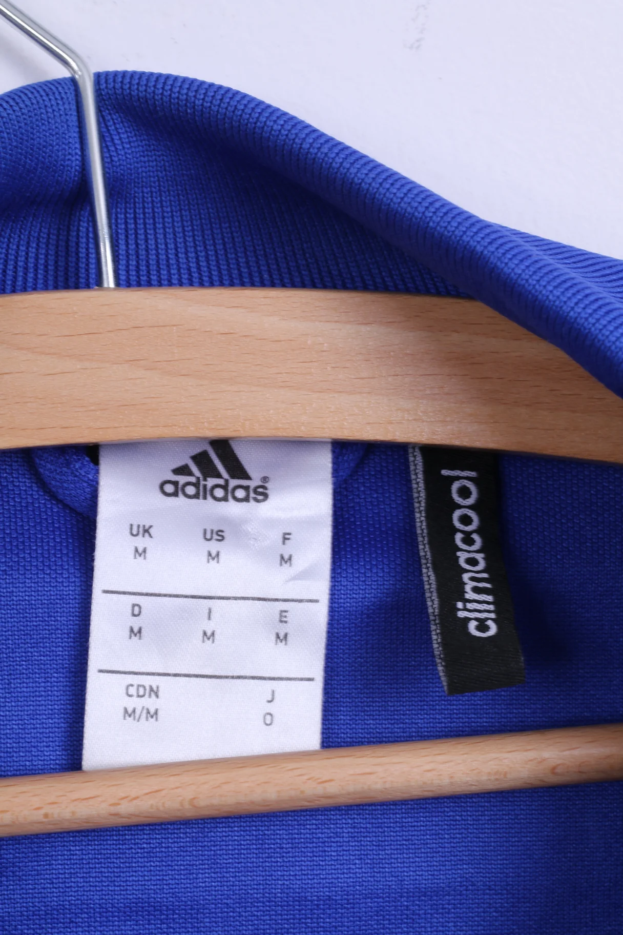Adidas Mens M Sweatshirt Blue Åby IF ledare Football Zippered Training Sport Top - Image 4
