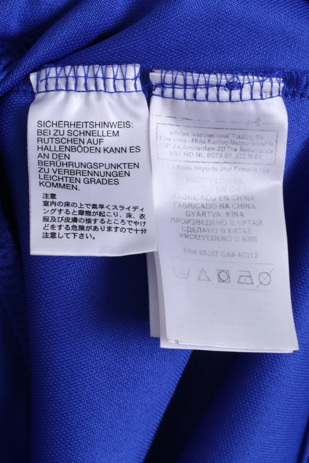 Adidas Mens M Sweatshirt Blue Åby IF ledare Football Zippered Training Sport Top - Image 5