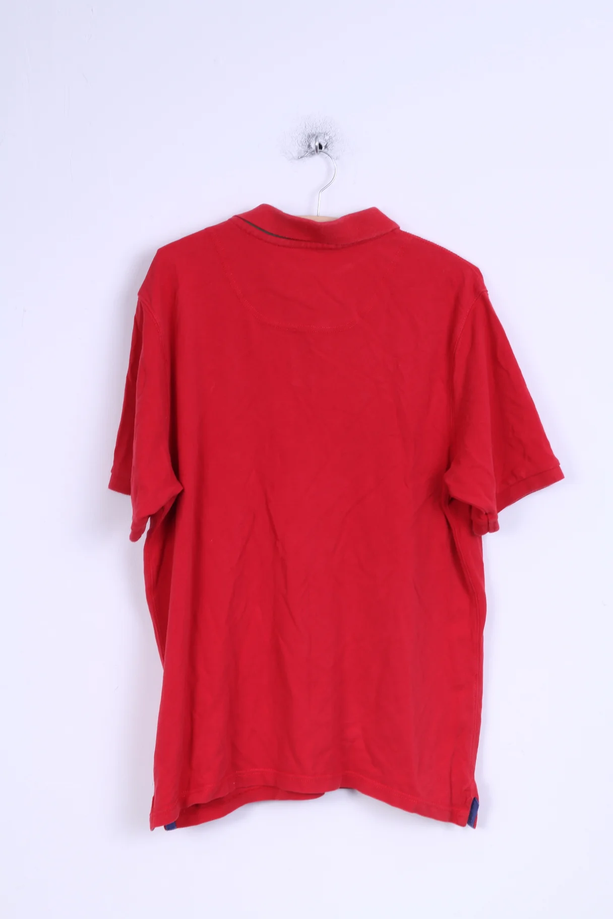 Joules Mens XL Polo Shirt Red Cotton Classic Fit - Image 5